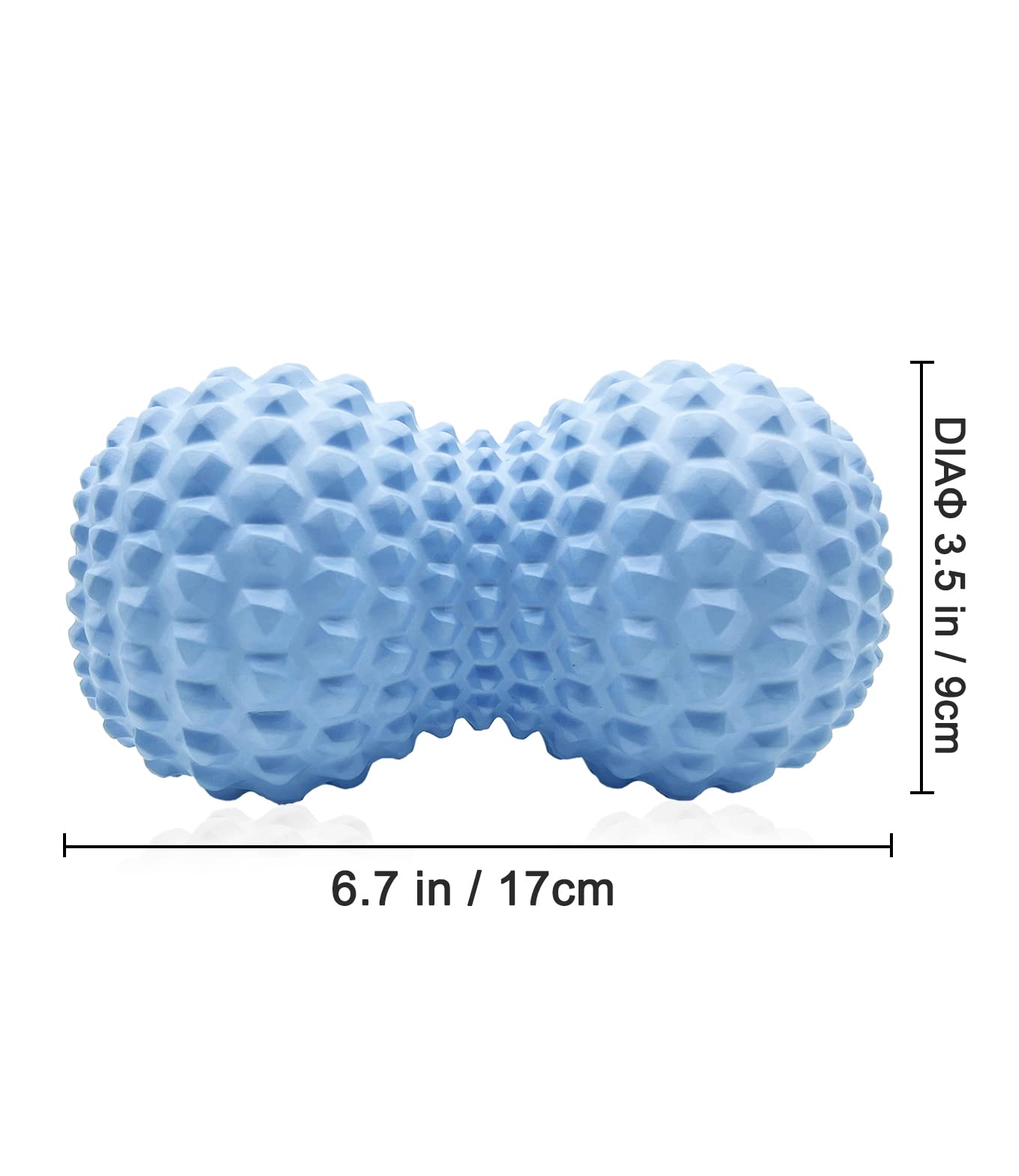 KITWILD Pelota de masaje con forma cacahuete y diseño ergonómico.