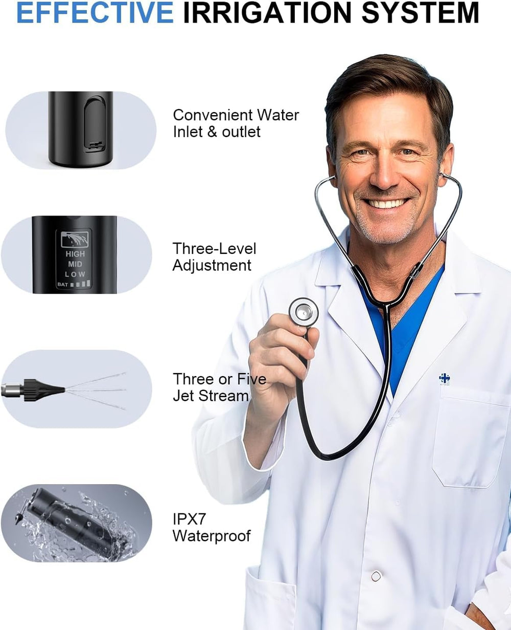 KIWONG three-hole ear tips provide customizable irrigation options.