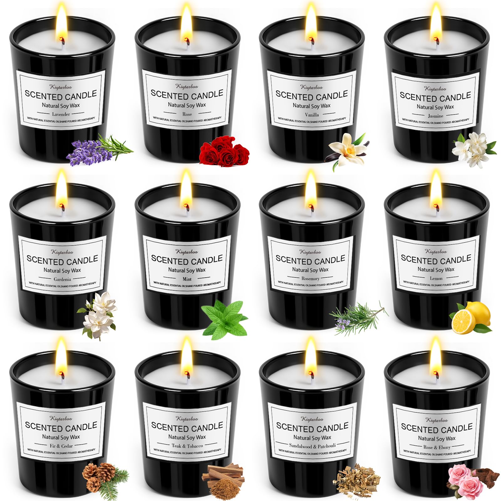 KIYTARBOO 12-pack gift-set box shown for home ambiance and gifting.