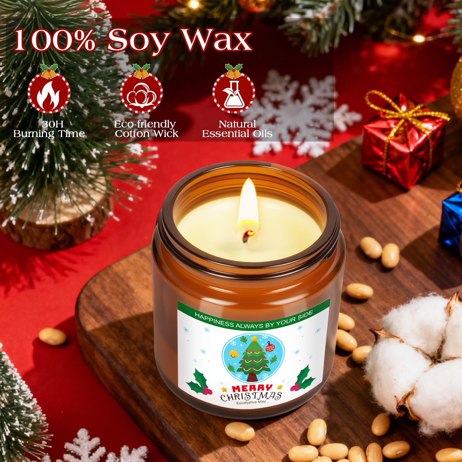 KIYTARBOO candle on dining table creating warm, inviting glow