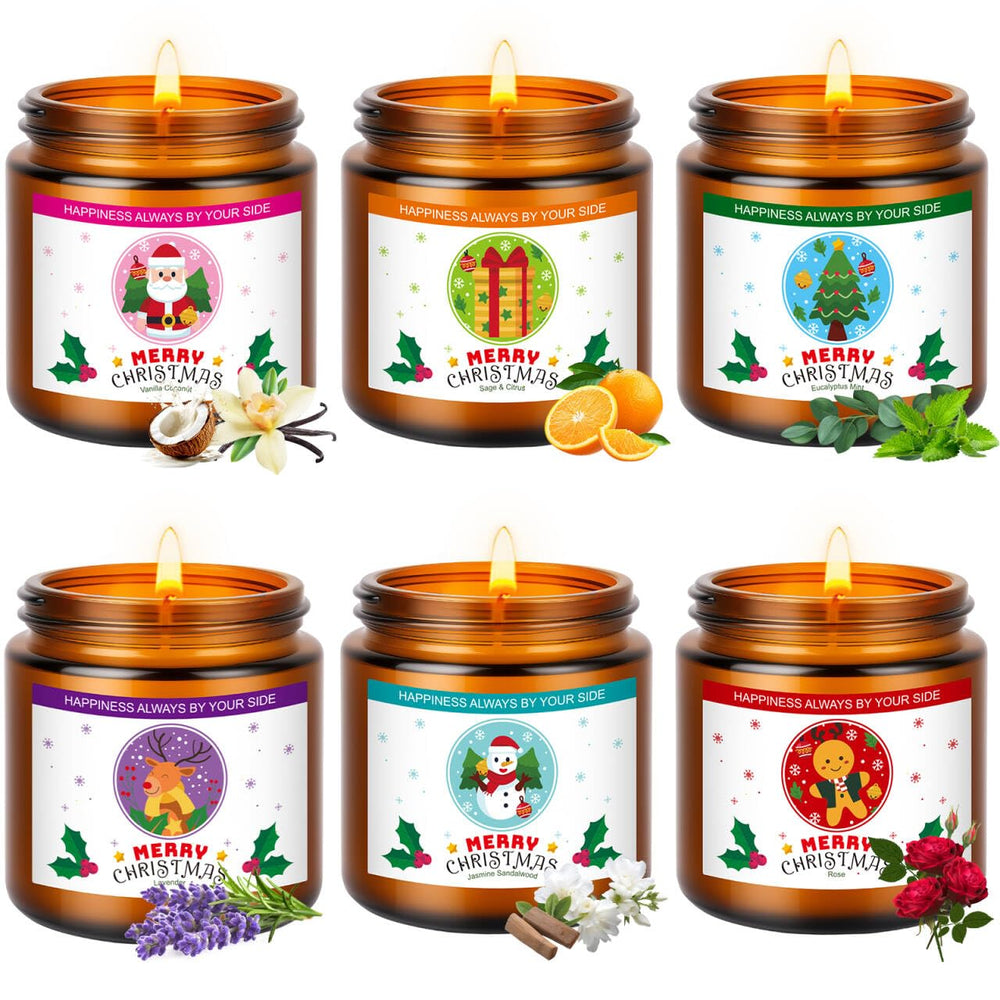 KIYTARBOO Christmas candles set on a windowsill for cozy holiday ambiance