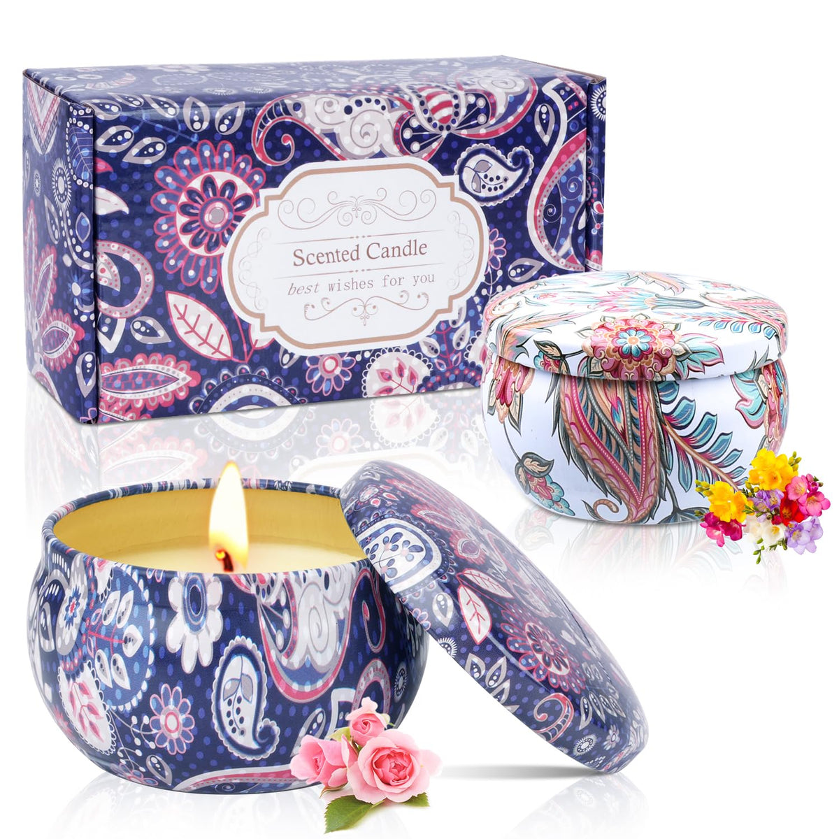 Vela KIYTARBOO con aroma pera inglesa y freesia para un ambiente relajante.