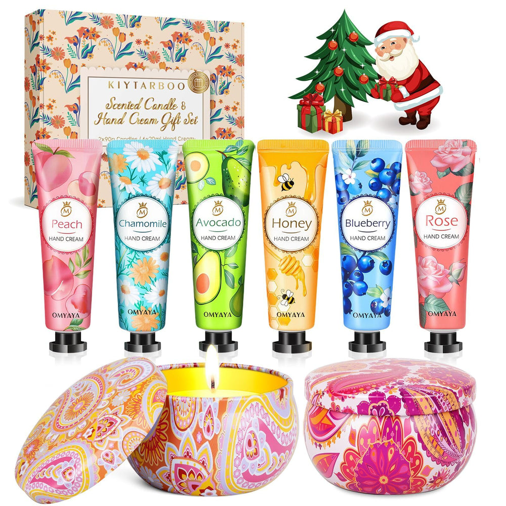 KIYTARBOO gift set box with candles and creams, ideal for gifting