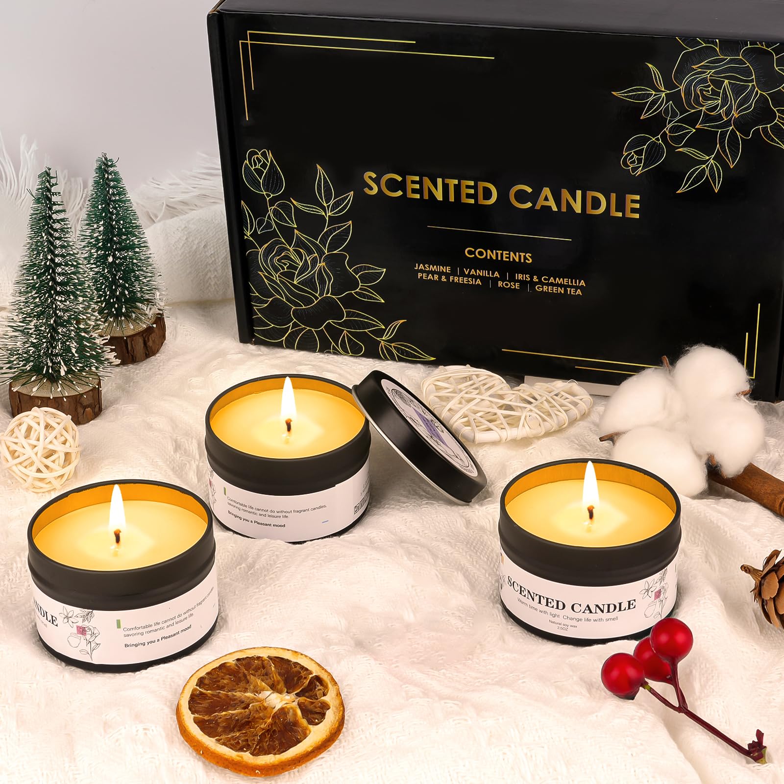 KIYTARBOO Pear & Freesia candle brightens the space