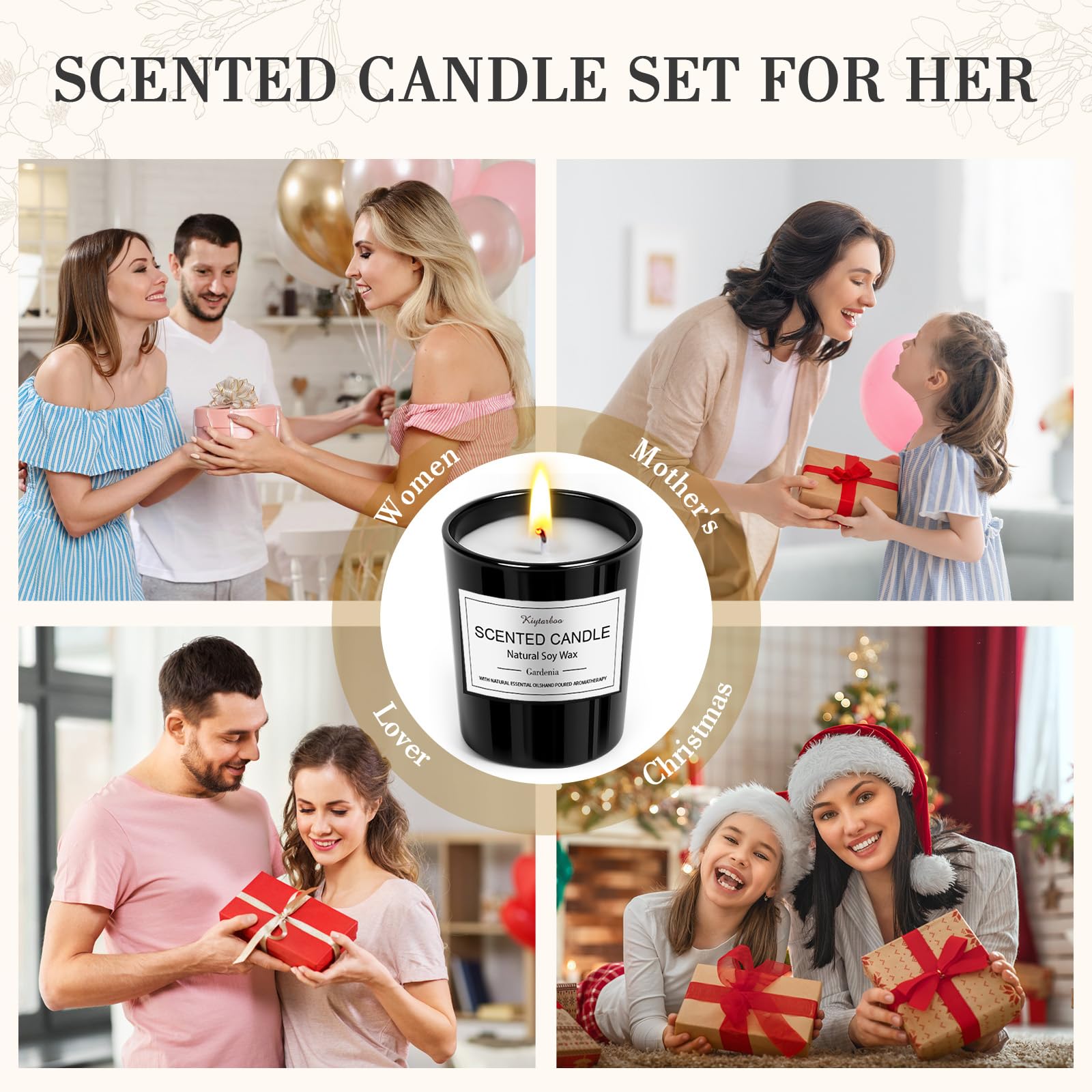 KIYTARBOO lemon candle brings bright, uplifting fragrance.