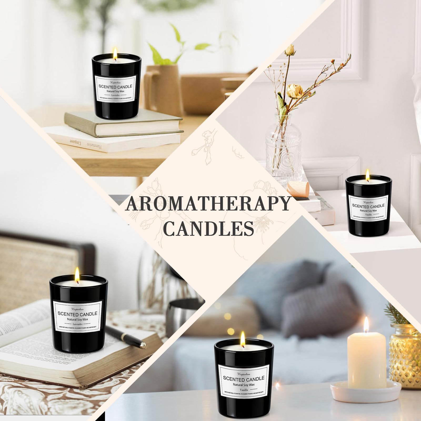 KIYTARBOO vanilla candle creates cozy, comforting atmosphere.