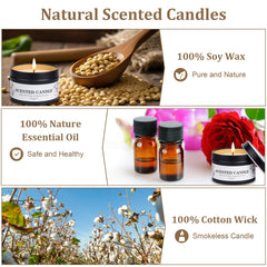KIYTARBOO Vanilla candle provides warm, cozy atmosphere