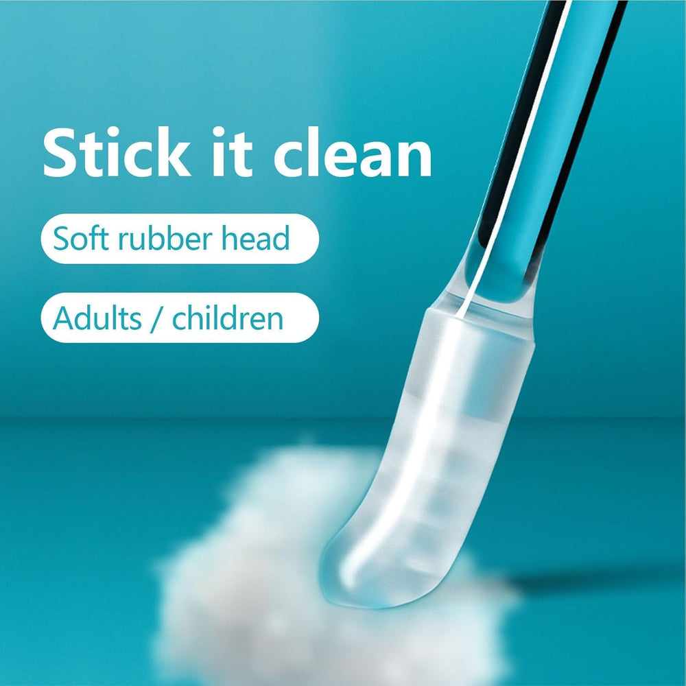 K&J CHIPMUNK adhesive cleaning swabs with round flat top for safe ear care.