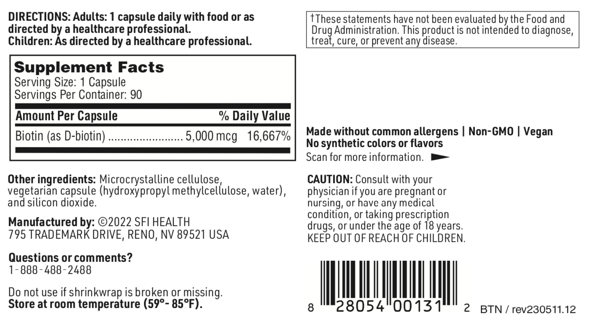 Vegetarian capsules from Klaire Labs for daily wellness.