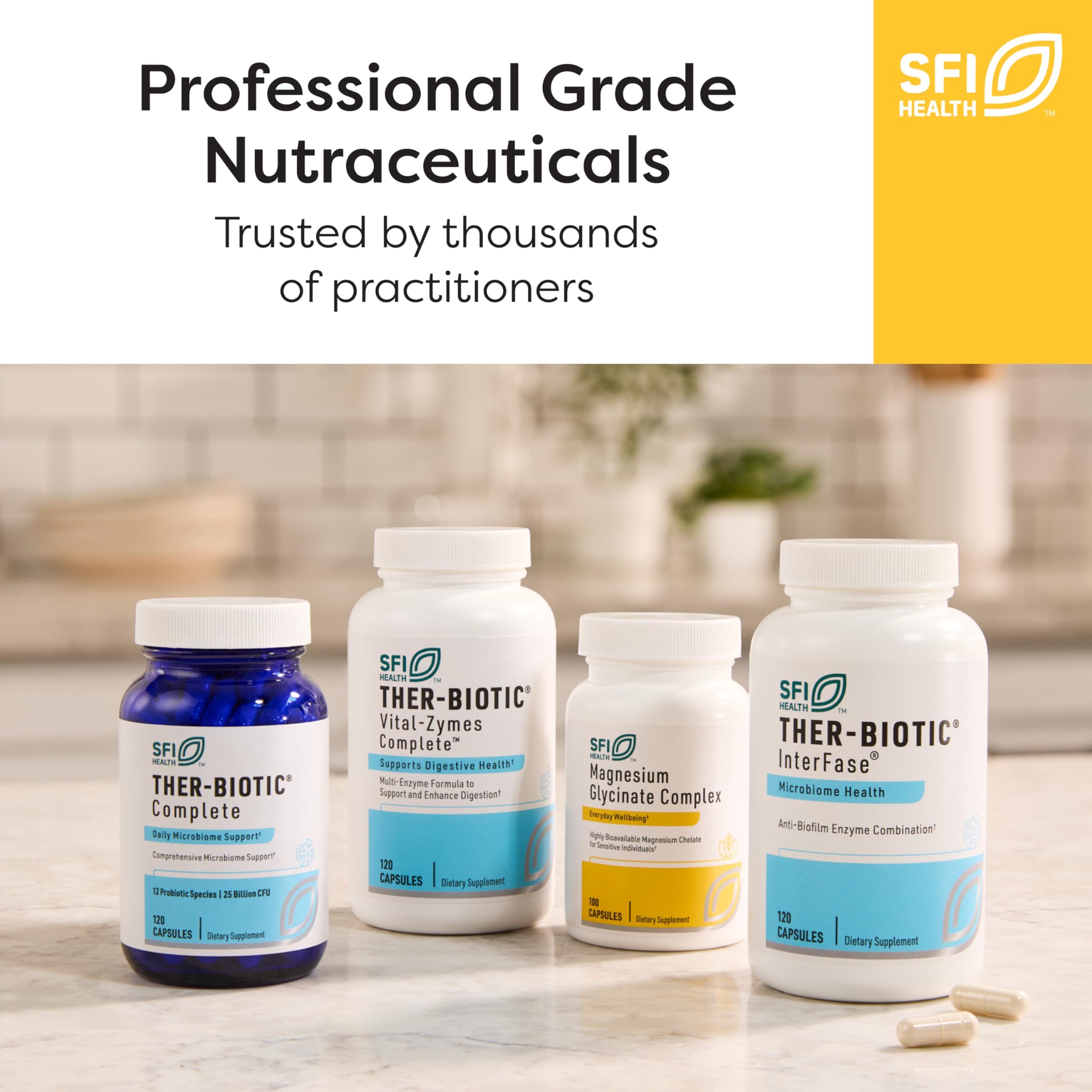 Packaging reflecting Klaire Labs heritage and trust