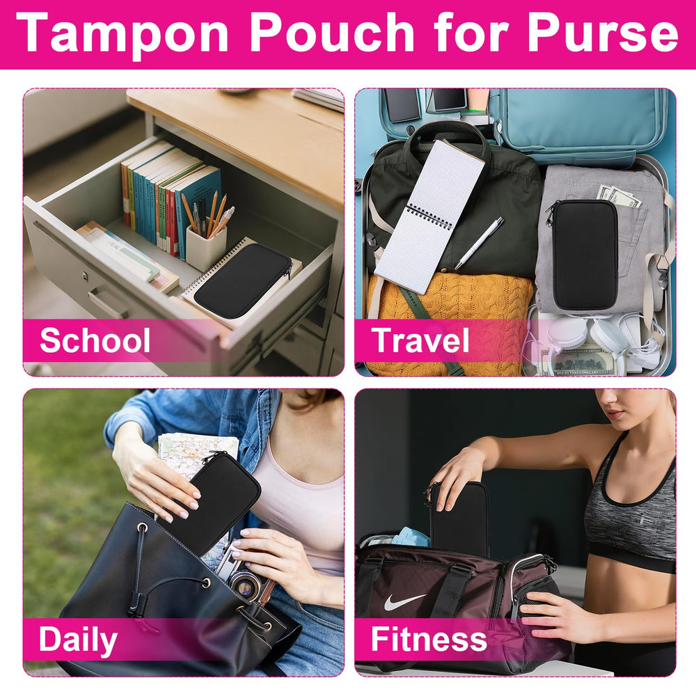 Klawdsky Tampon Holder multi-use case stores makeup or small essentials.