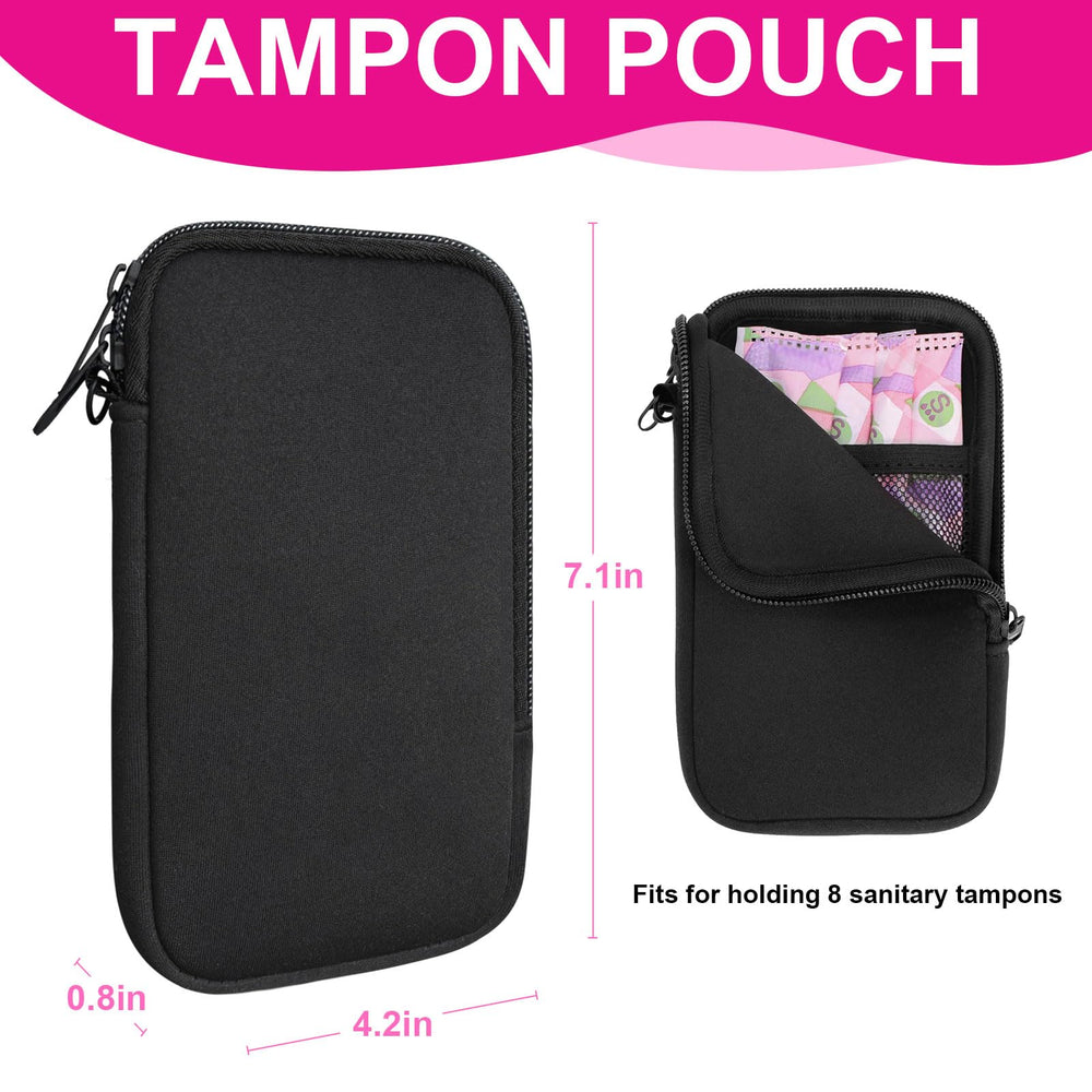 Klawdsky Tampon Holder travel-friendly design fits handbags and backpacks.