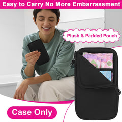 Klawdsky Tampon Holder waterproof neoprene protects contents during travel.