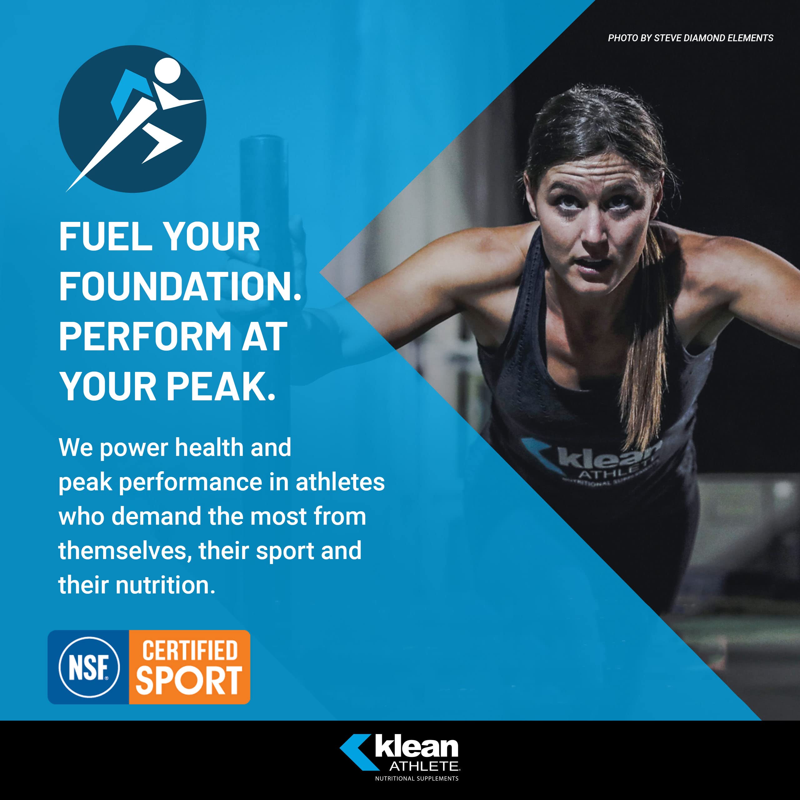 Athlete preparing for a workout with Klean Electrolytes during training.