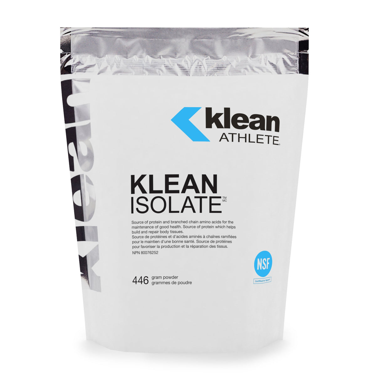 Klean Athlete Klean Isolate bottle pouring for quick post-workout protein