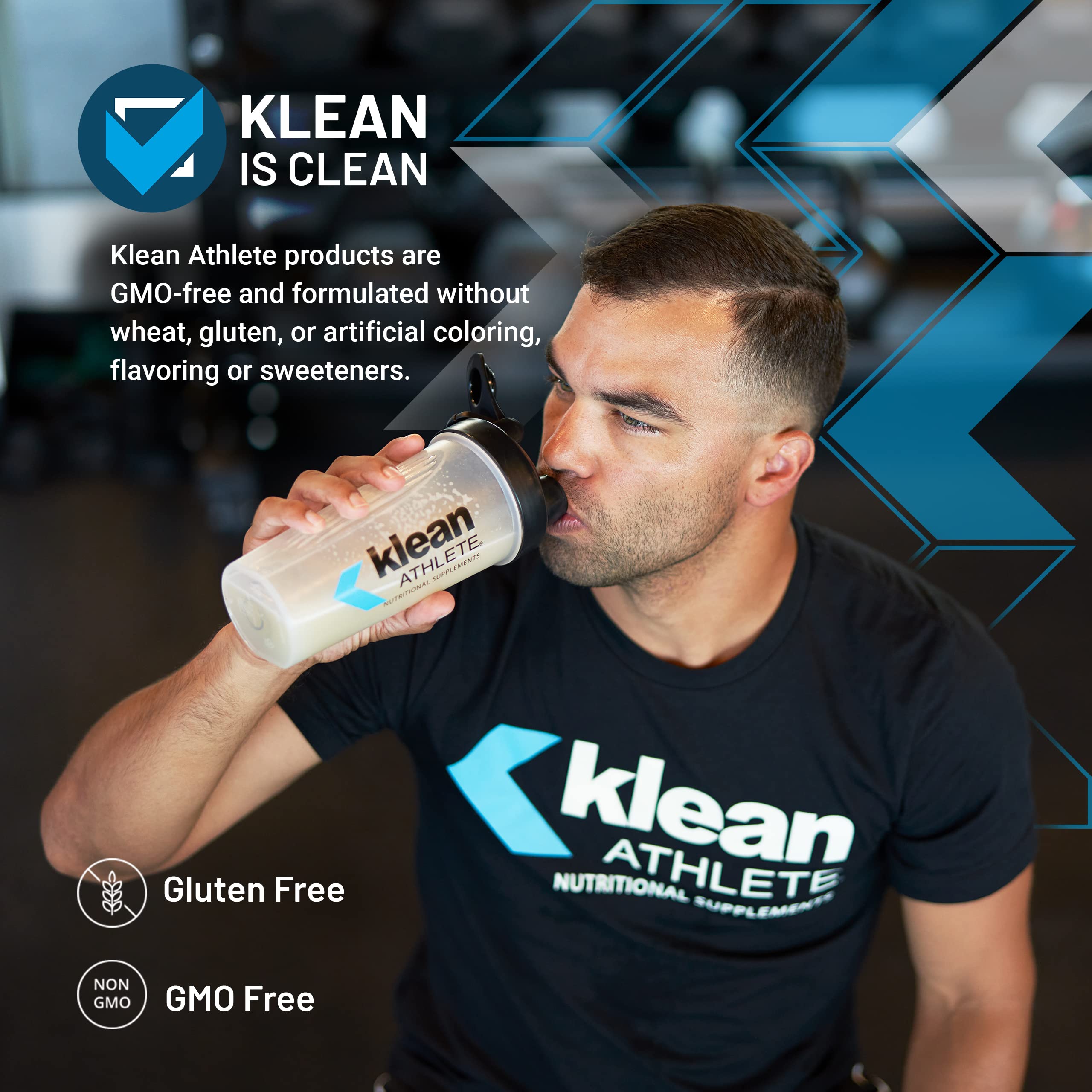 Klean Athlete Klean Isolate unflavored powder closeup showing clean formula