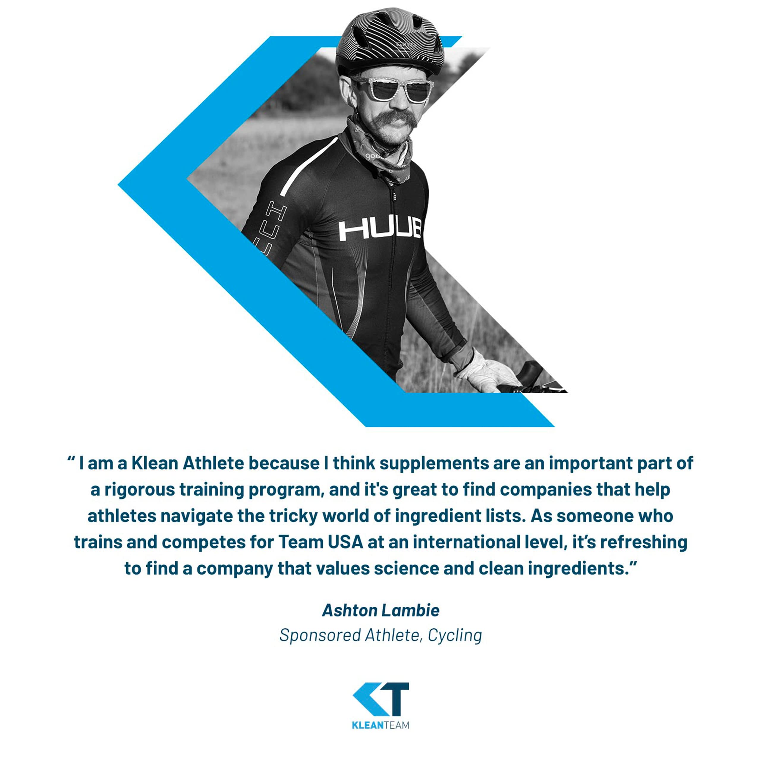 Klean Athlete Klean Magnesium bottle alongside workout gear for recovery support.