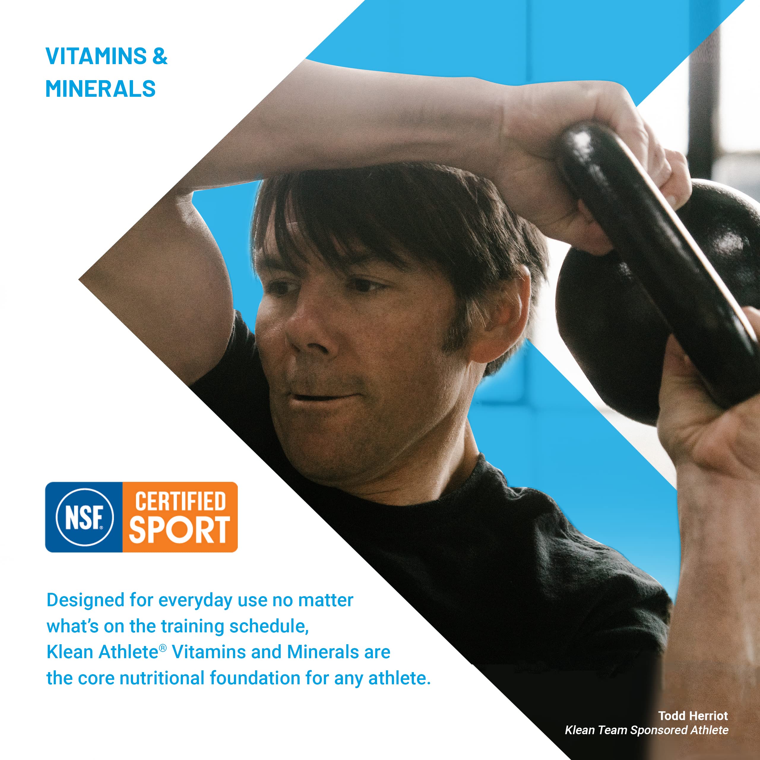 Klean Athlete Klean Probiotic packaging box on surface showing shelf-stable claim