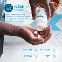 Klean Athlete Klean Zinc chewables close-up highlighting orange flavor