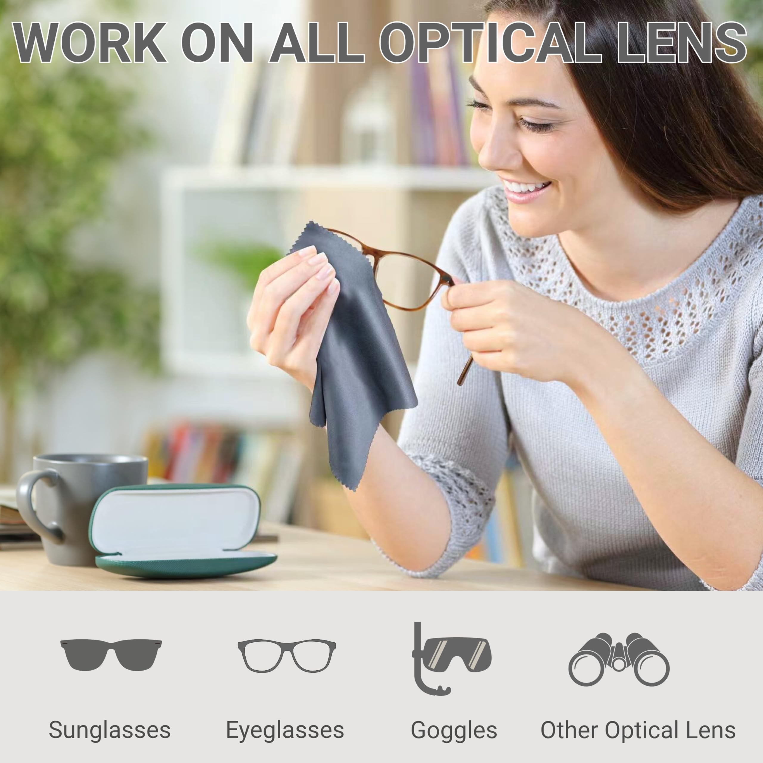 KleanToday paquete de 30 paños, ideal para gafas y pantallas.