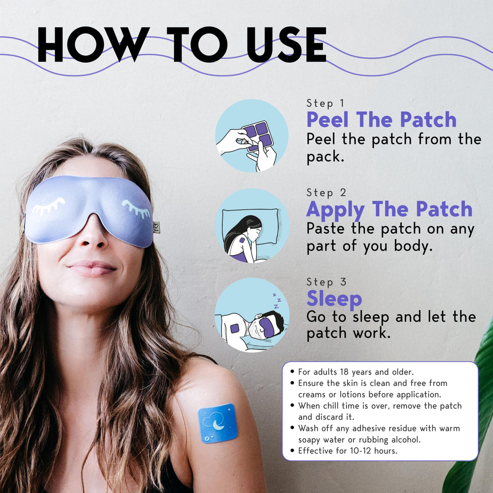 Klova ZSleep patch on foot for discreet overnight use.