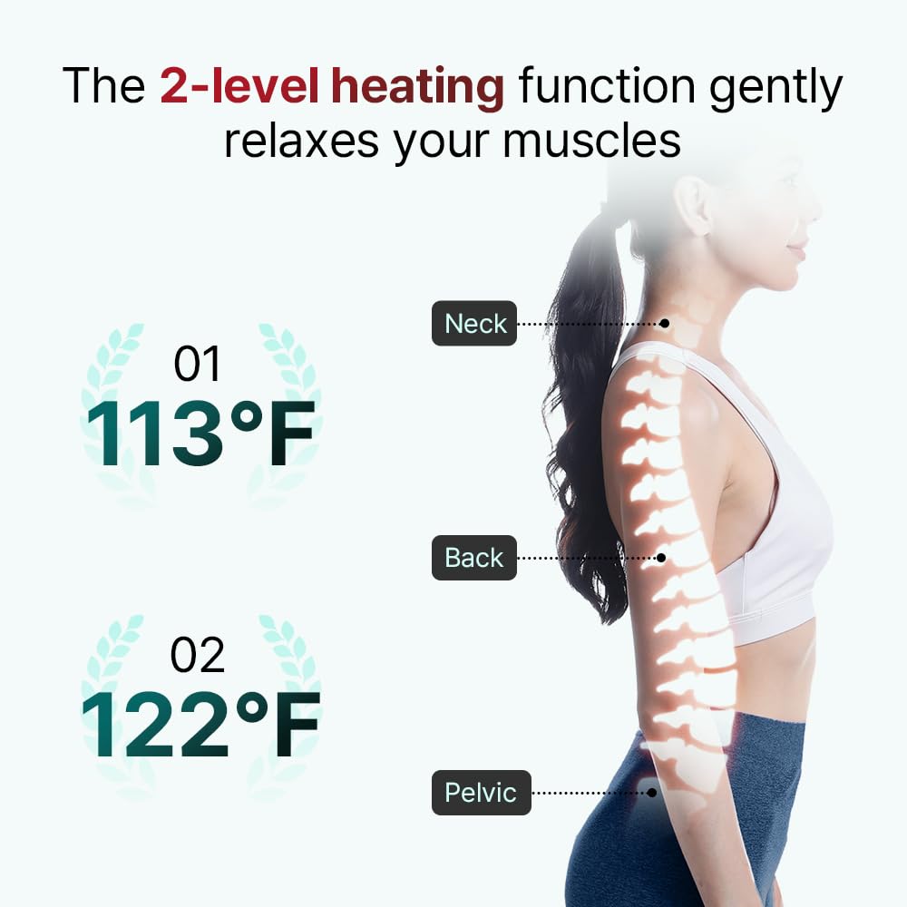 Back and neck support with ample surface area for comfort.