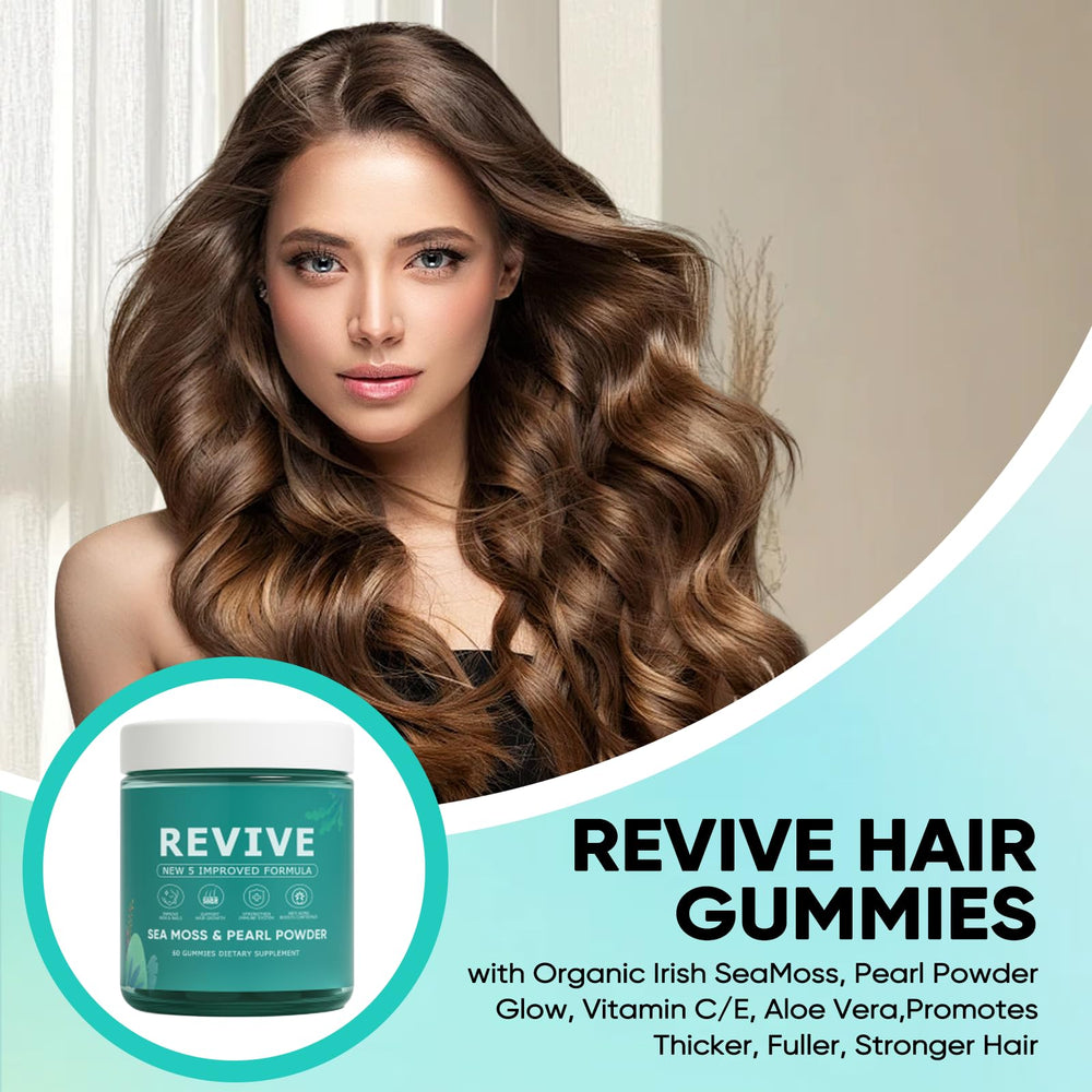 KLUNIZ Revive Hair Gummies aloe vera focus, emphasizing soothing hydration.