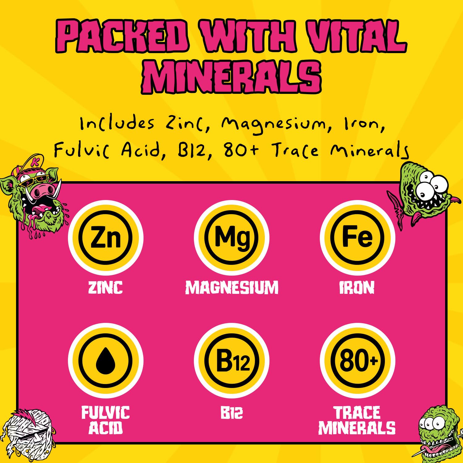 KLUNK! Shilajit Gummies minerals zinc magnesium iron support performance