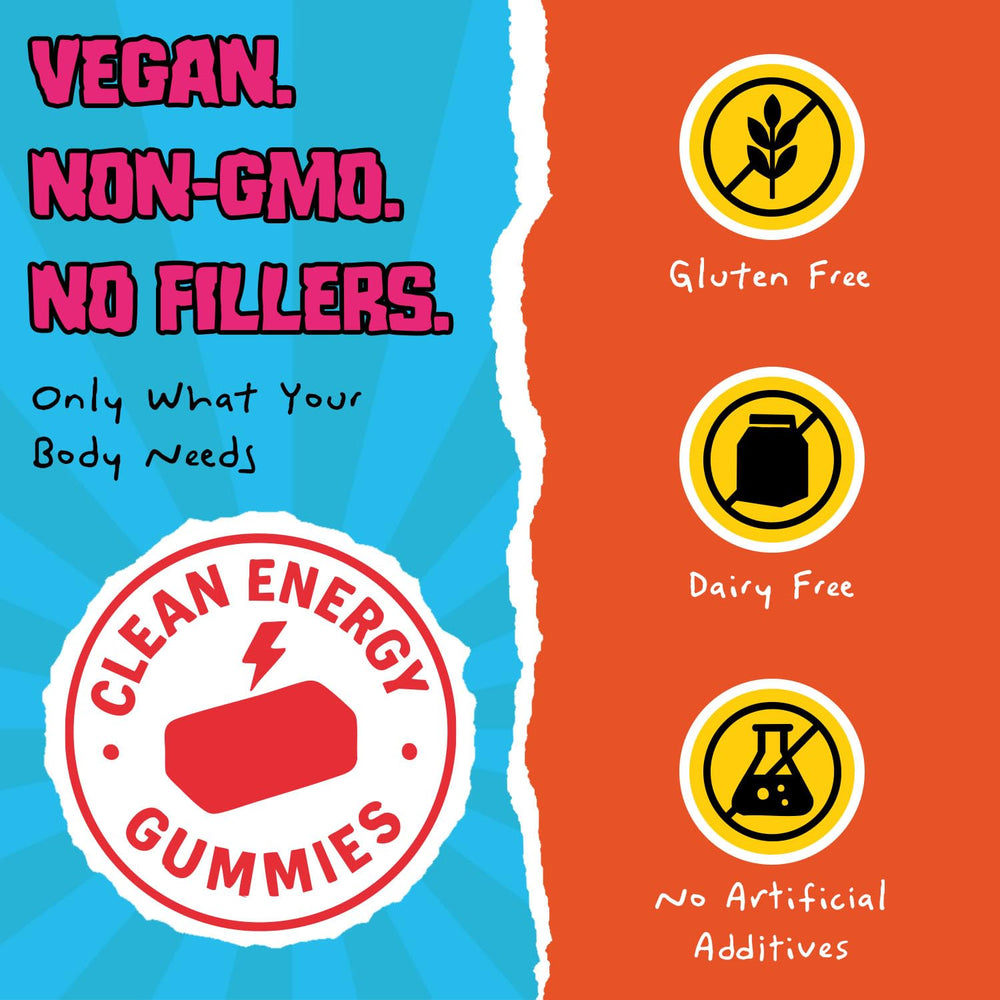 KLUNK! Shilajit Gummies vegan non-GMO formula for clean energy