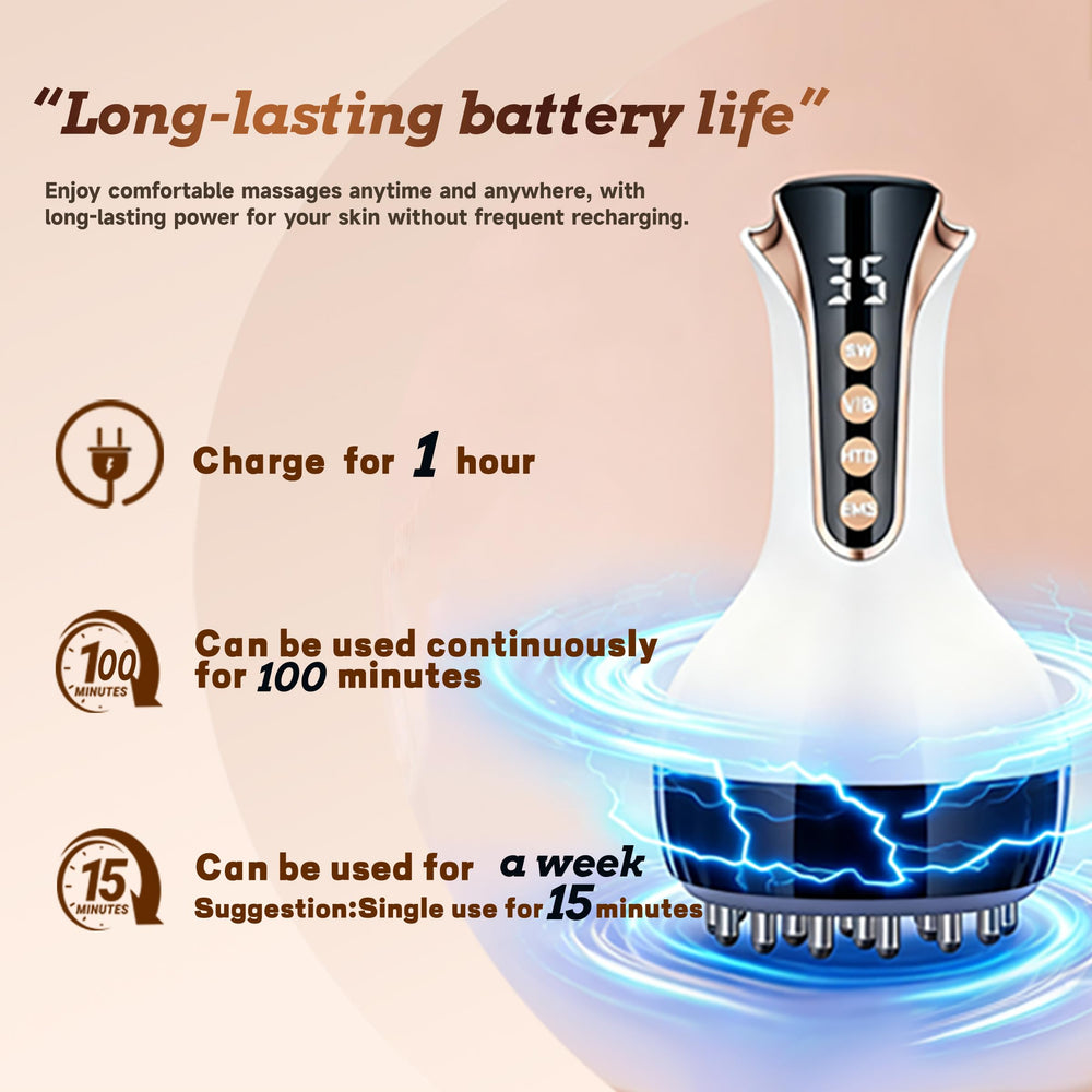 Klyverinoxis massager for arms demonstrating cellulite reduction and gentle vibration.