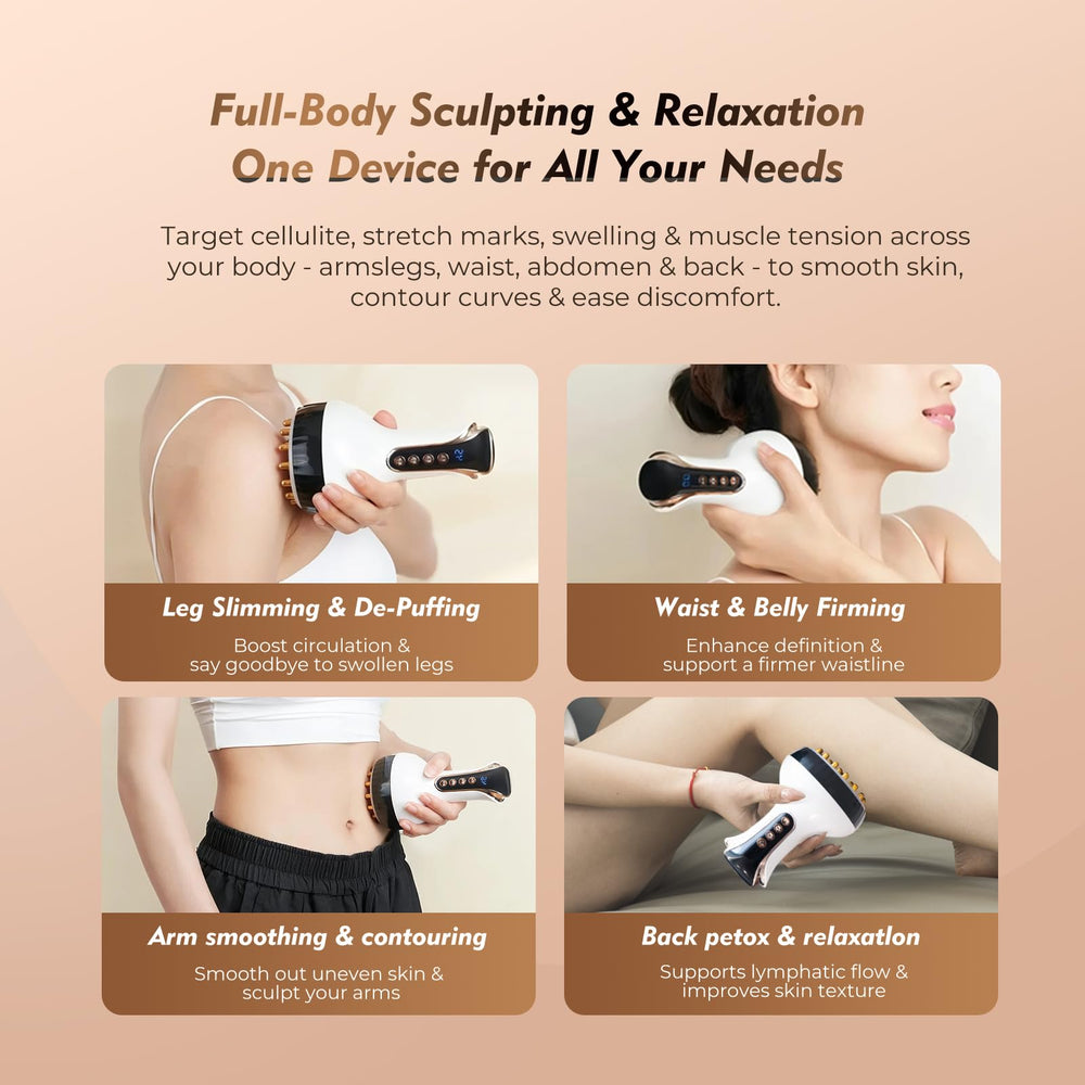 Klyverinoxis home spa massager for full-body contouring and at-home routine.