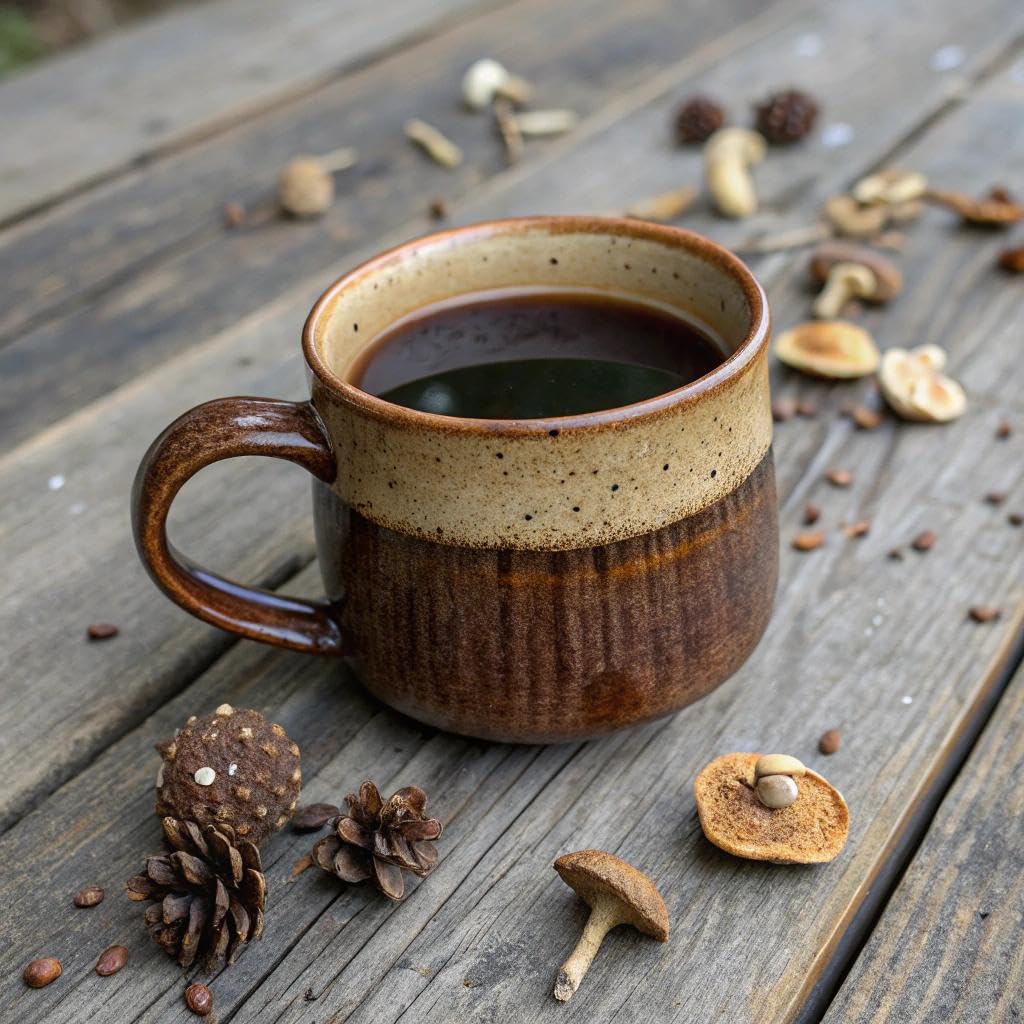 KMKCE Mushroom Coffee with Cordyceps powder supports endurance and motivation.