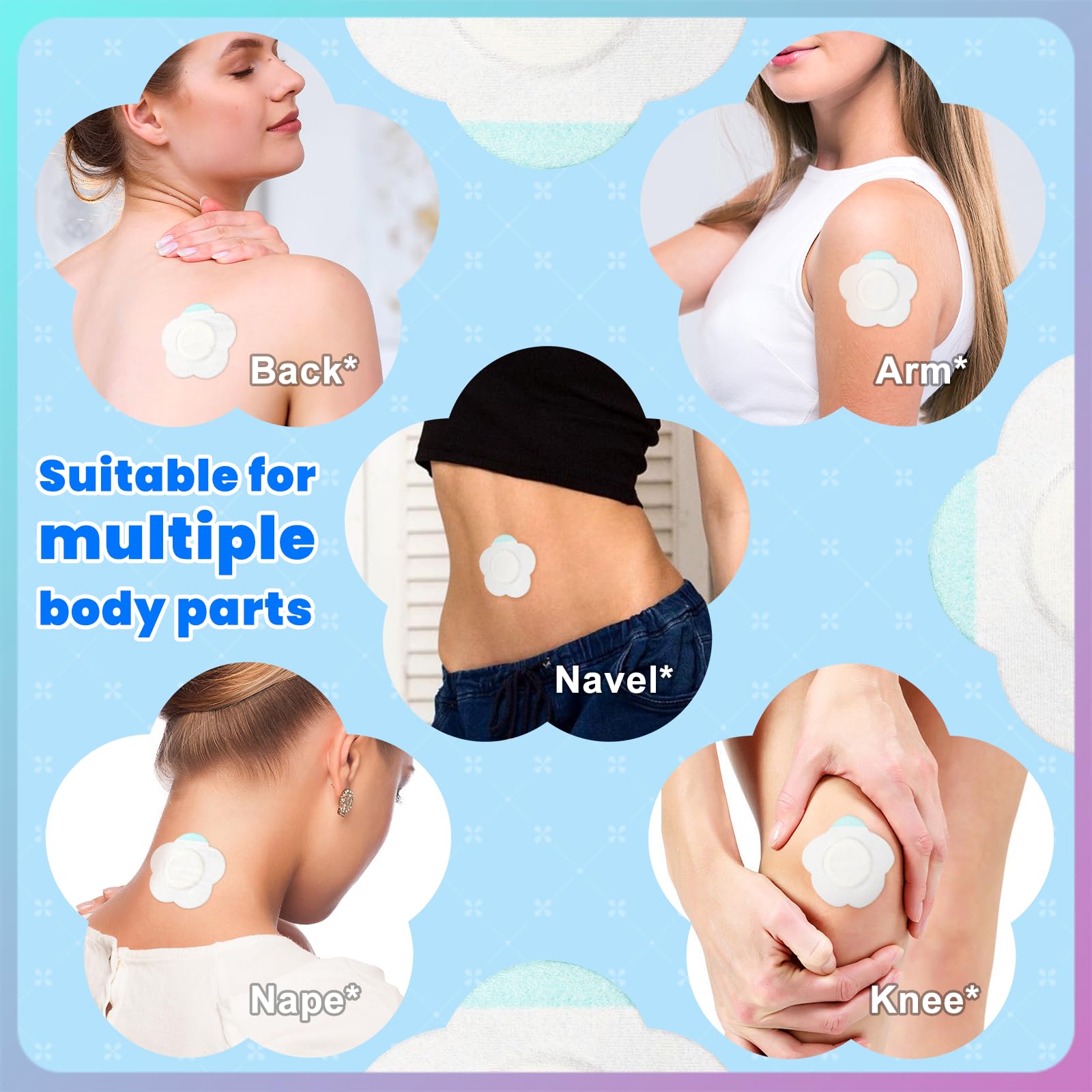 KMLWXD Castor Oil Patches leak-proof edge helps prevent leaks