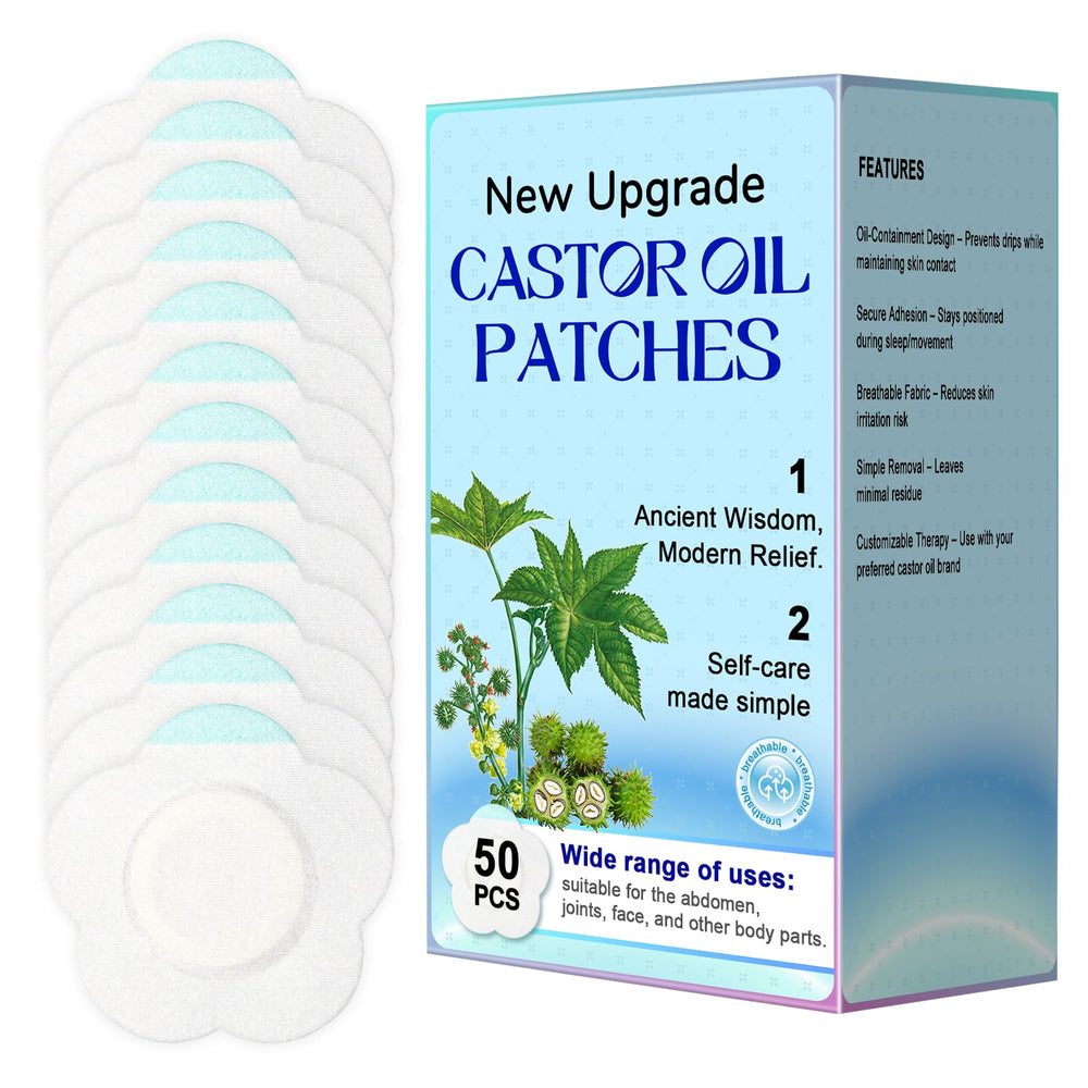 KMLWXD Castor Oil Patches pack 50pcs for easy daily use