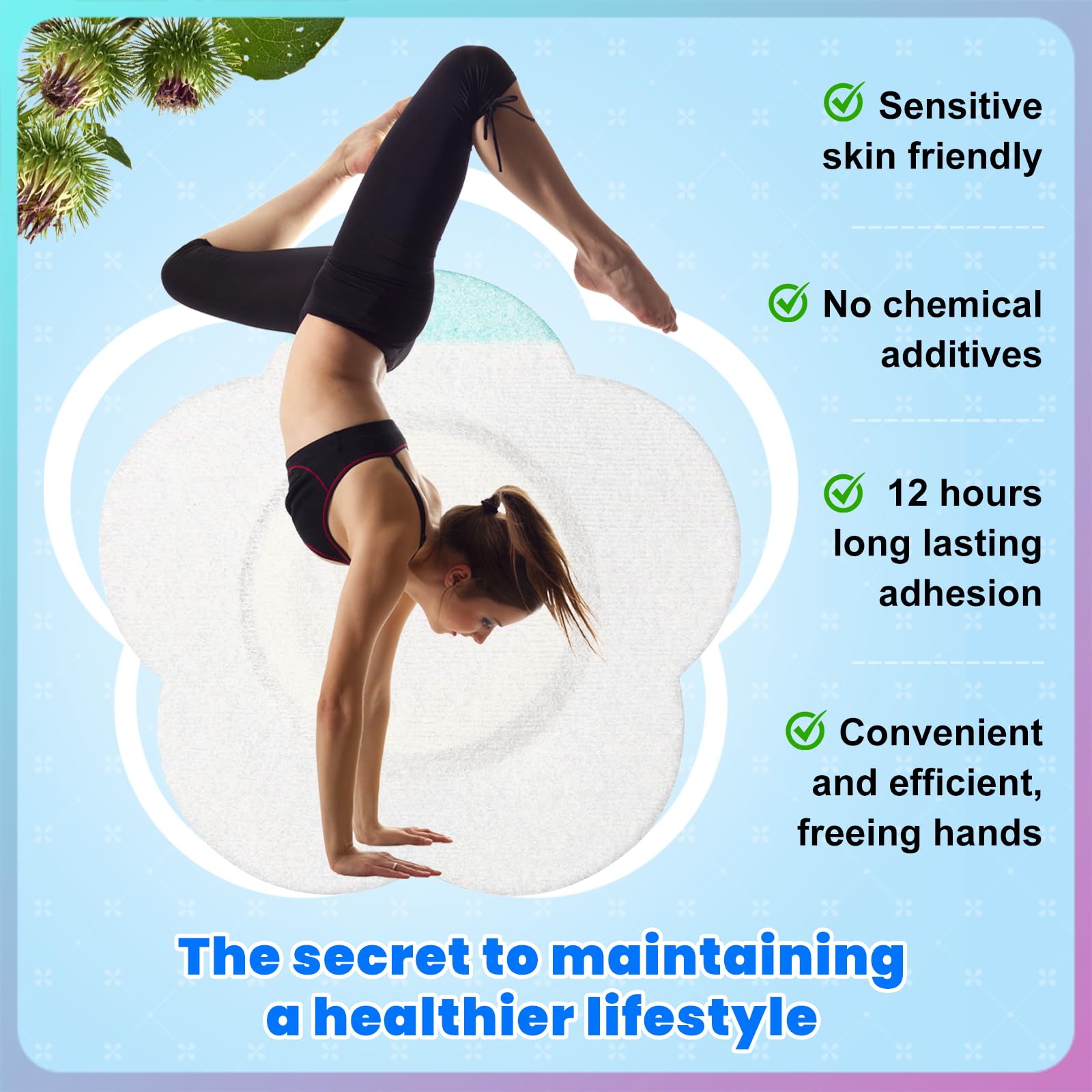 KMLWXD Castor Oil Patches waterproof PU layer protects clothing