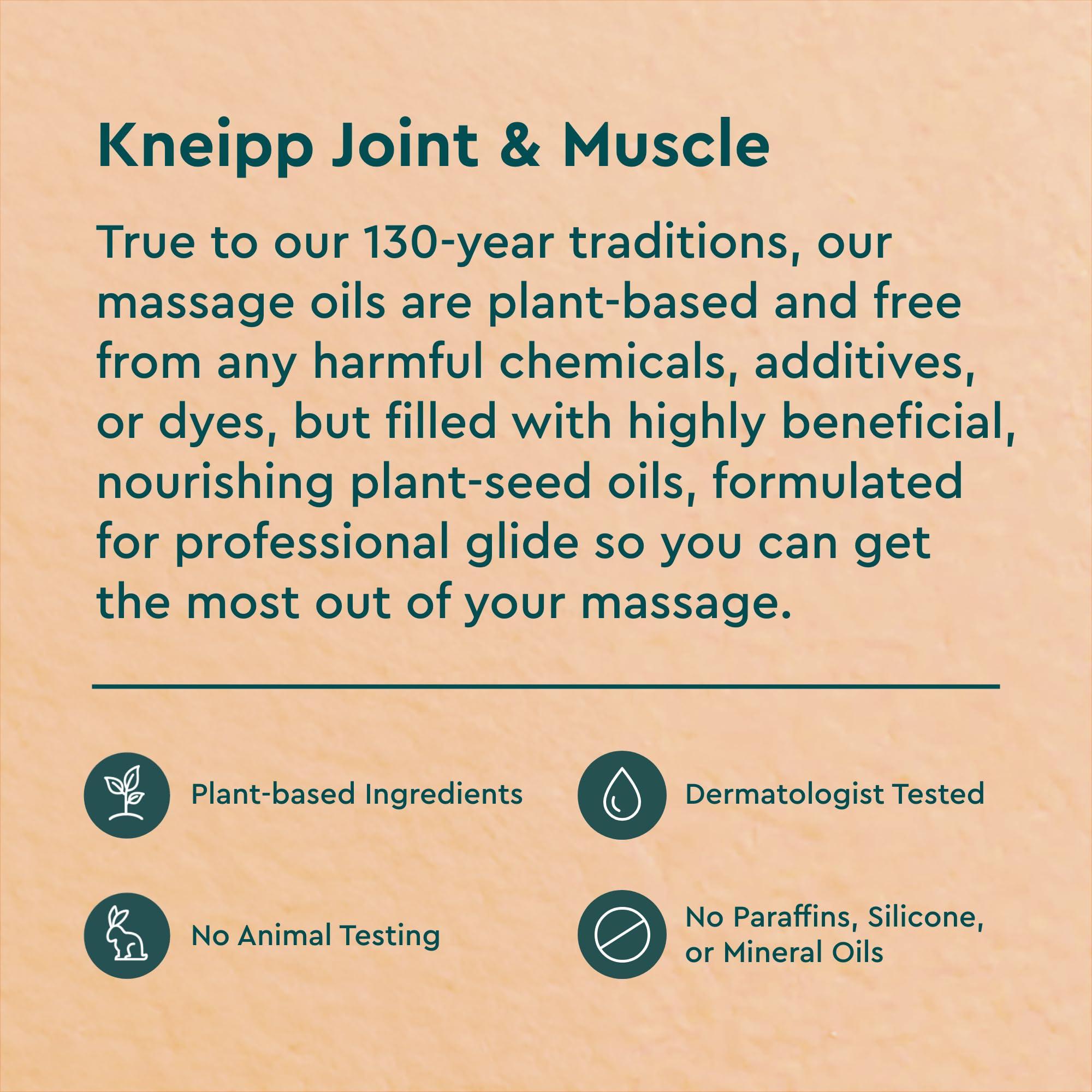 Kneipp Arnica massage oil in hands during application