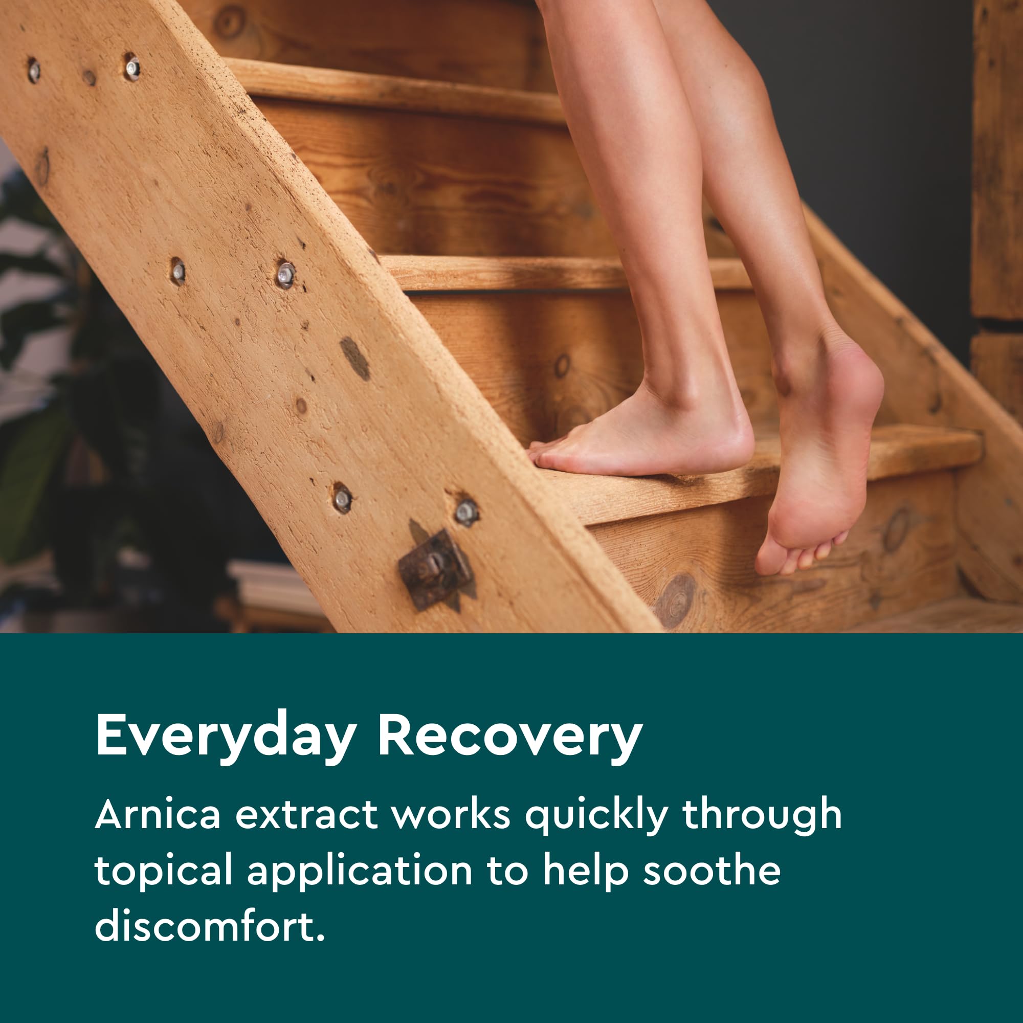 Kneipp Arnica massage oil label highlighting vegan formula