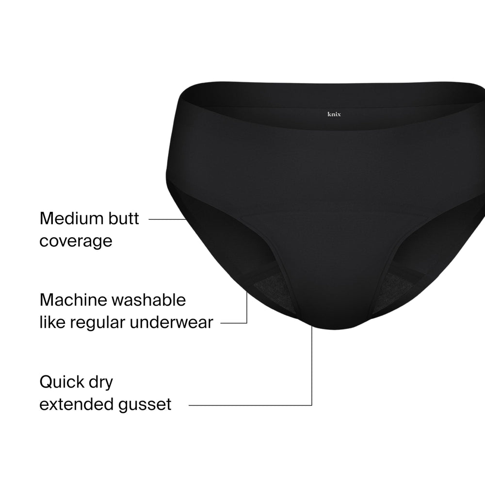 KNIX machine-washable eco-friendly panty designed for reuse