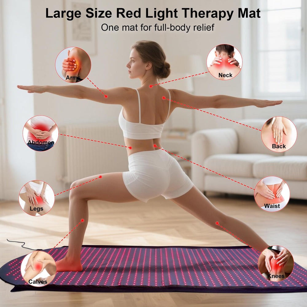 Raised ergonomic dome on Knocoka mat supports neck and shoulders.