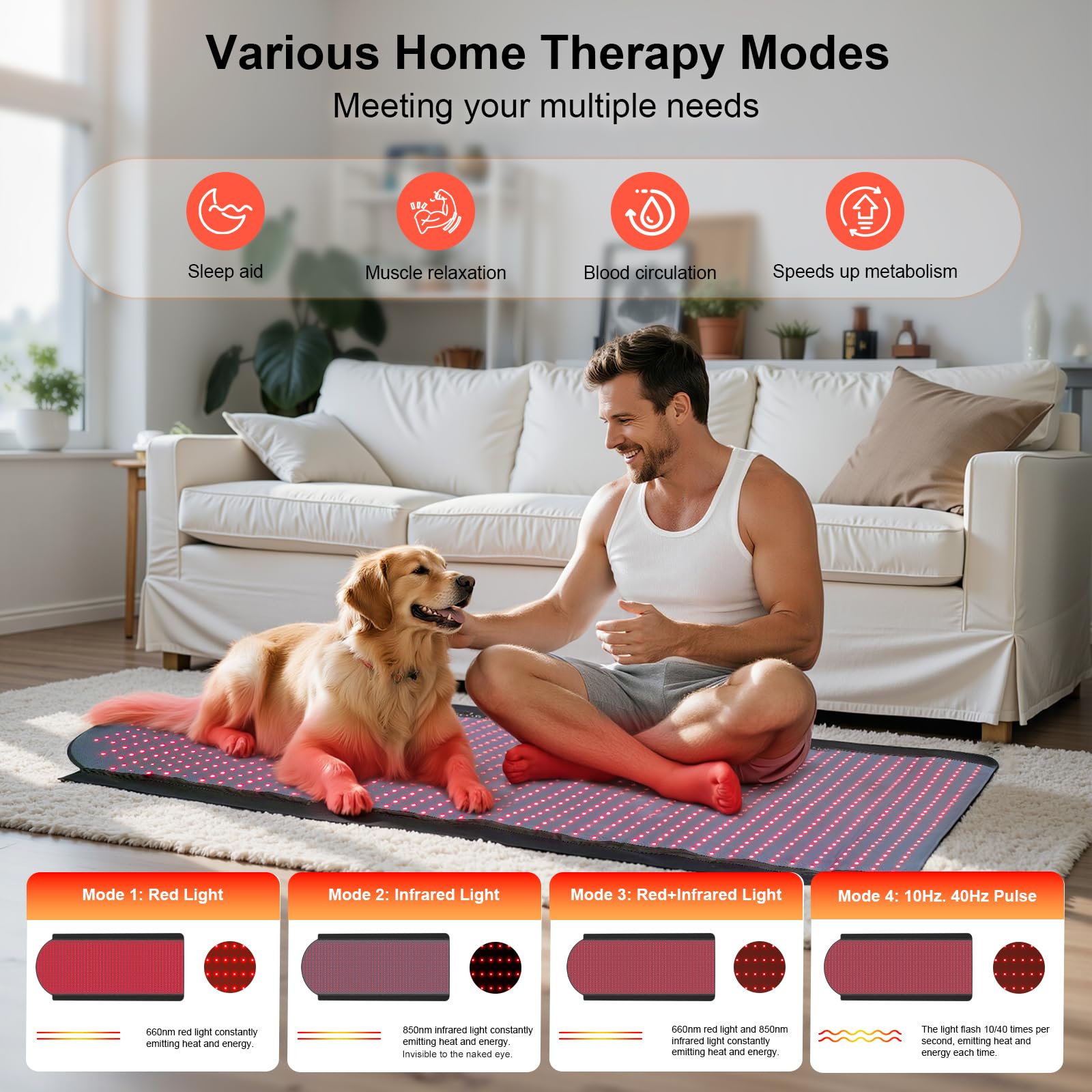Wireless controller shown for at-home session customization.