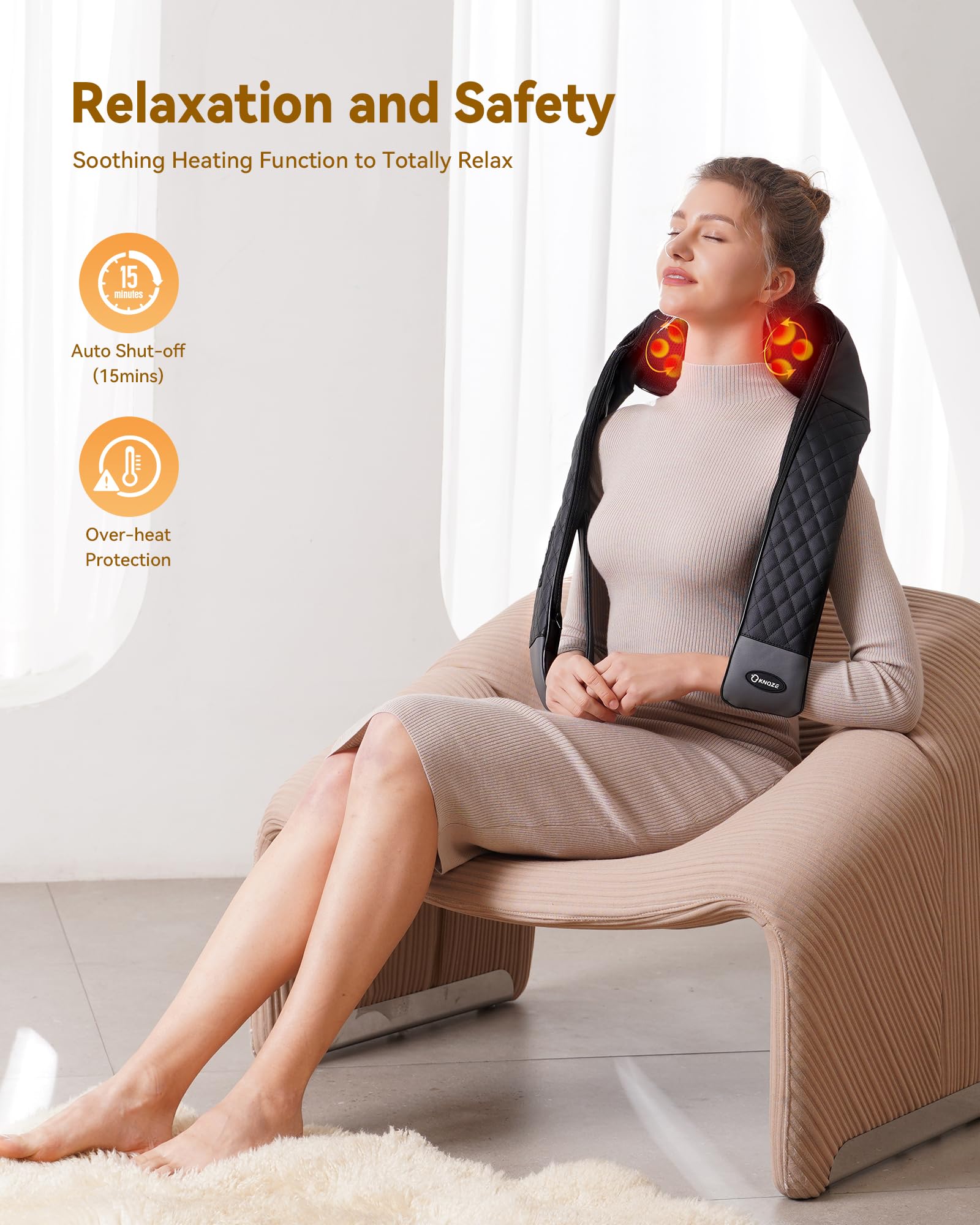 KNQZE car adapter lets you enjoy massages on the road