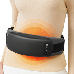 KNQZE cordless back massager belt delivers targeted heat for the lower back.