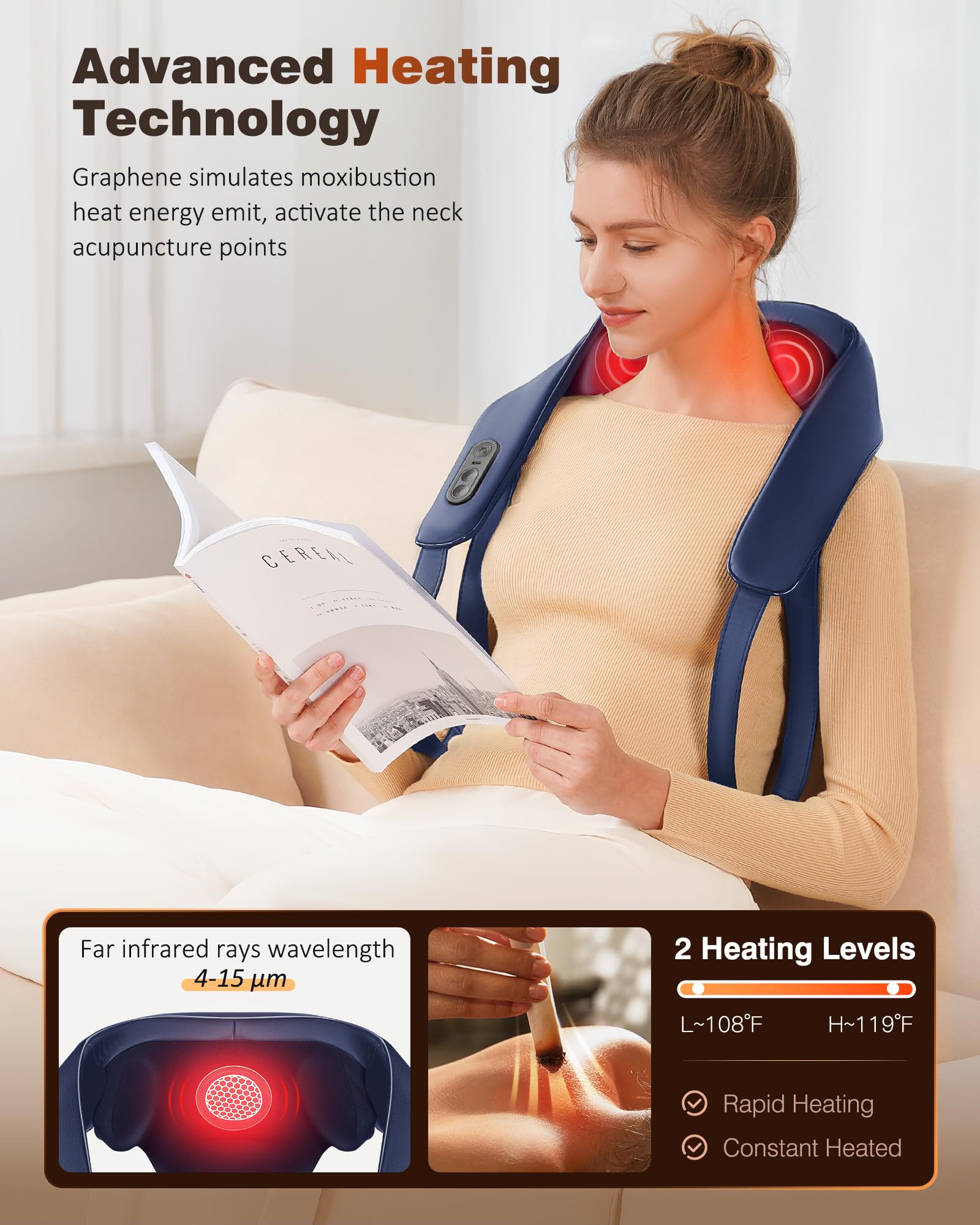 KNQZE cordless massager ideal for travel and on-the-go sessions.