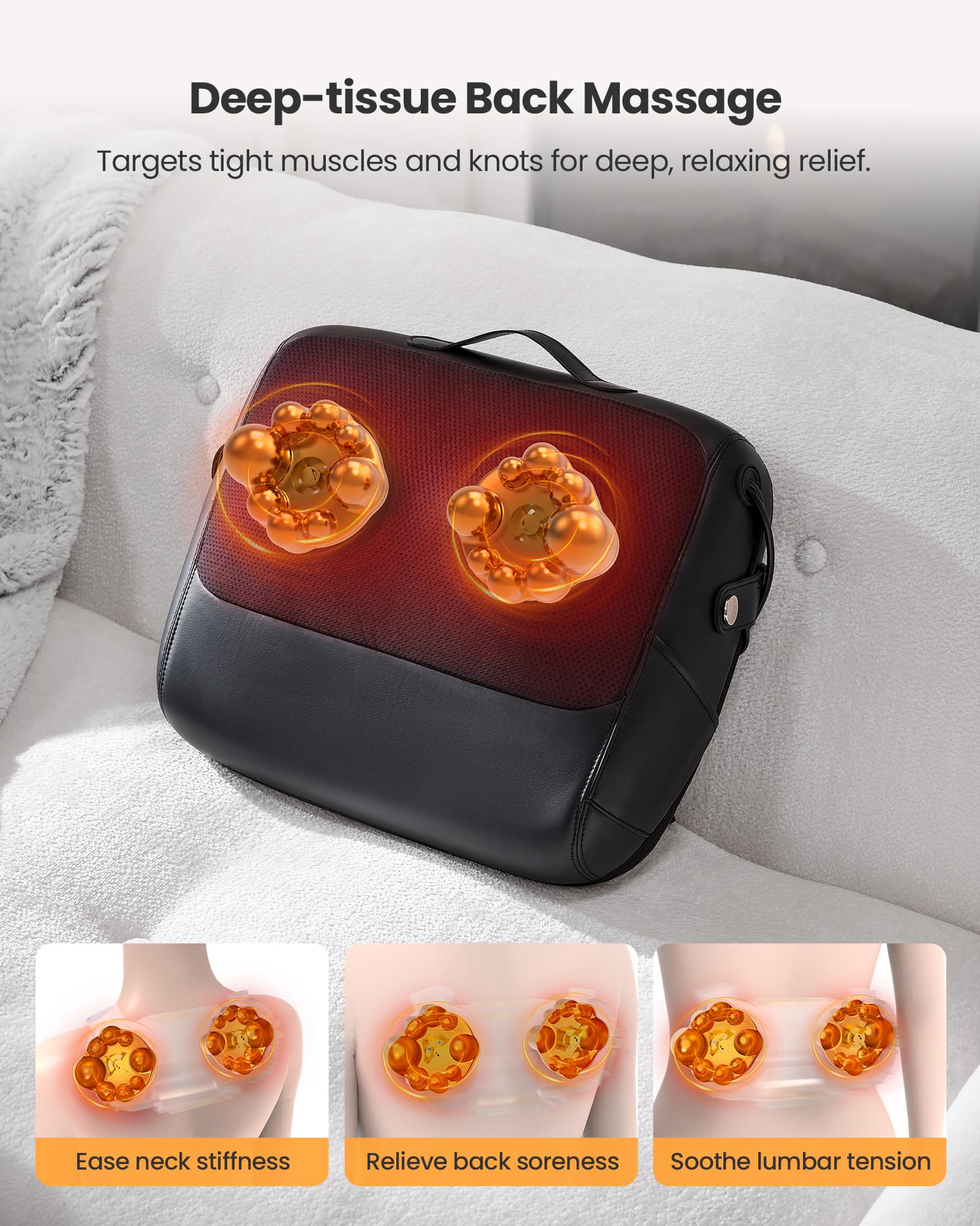 KNQZE dual-side heating with extended warmth enhances comfort during sessions.