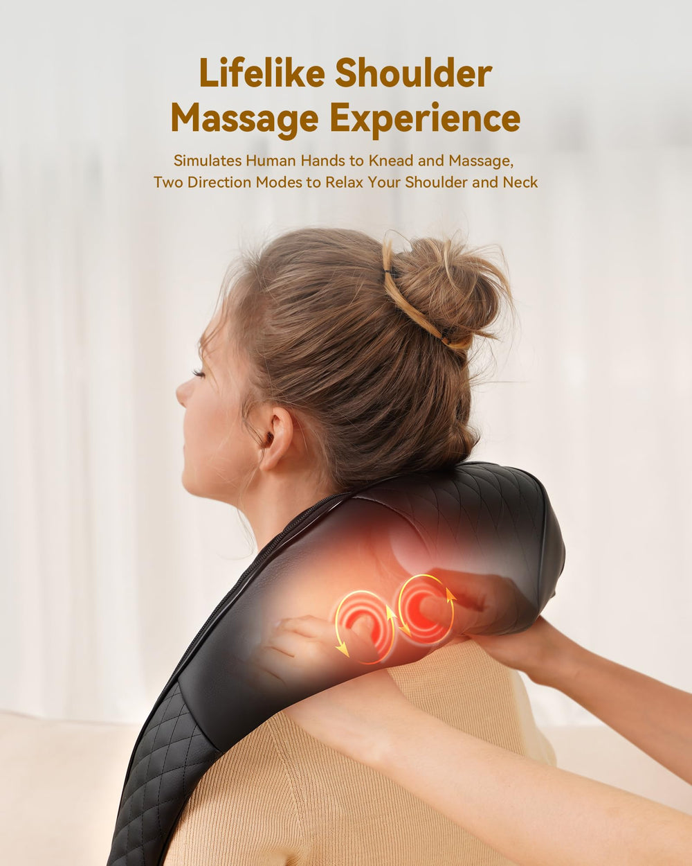 Ergonomic KNQZE design contours to your body for comfort.
