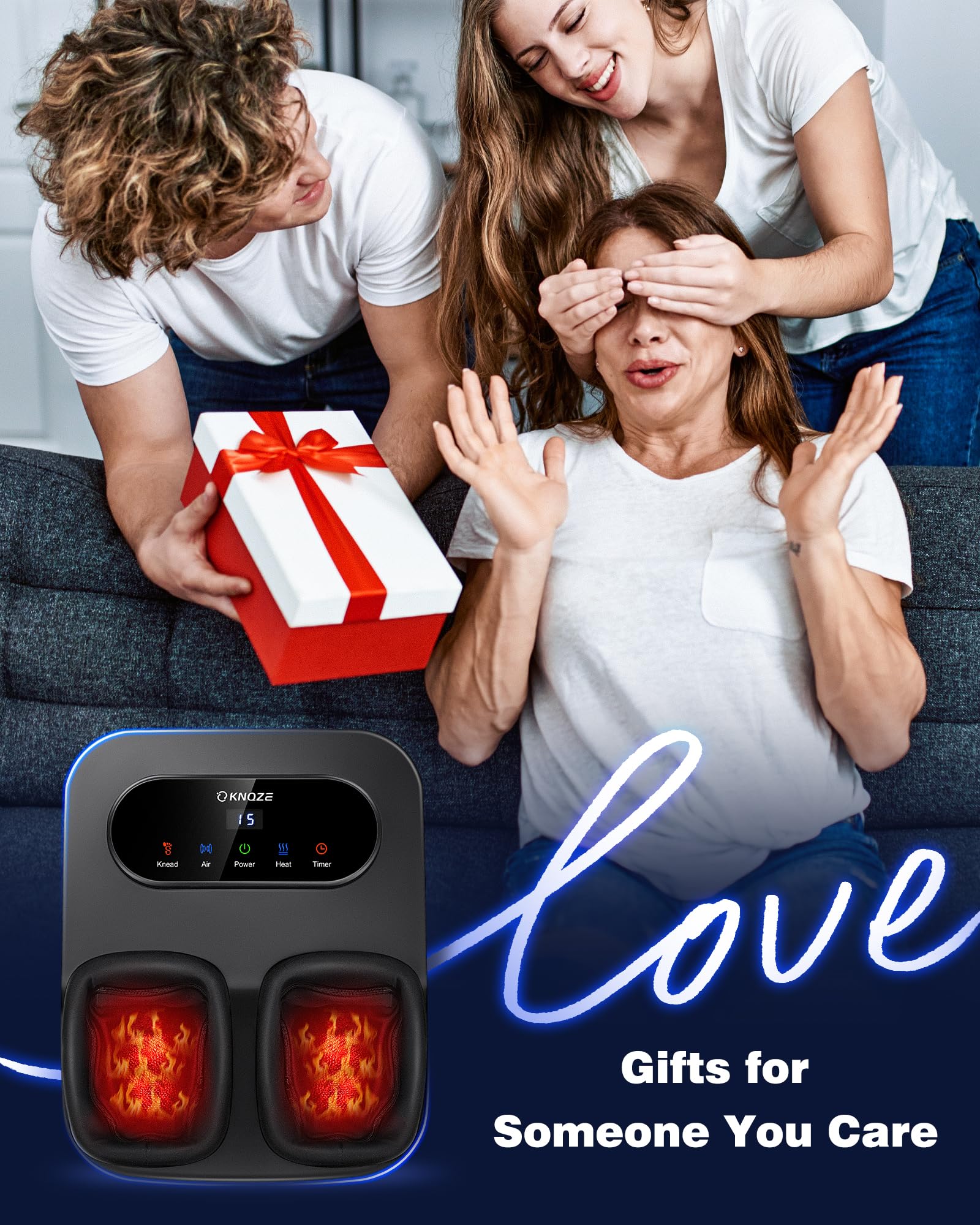 KNQZE gift-ready massager ideal for moms, dads, and friends.