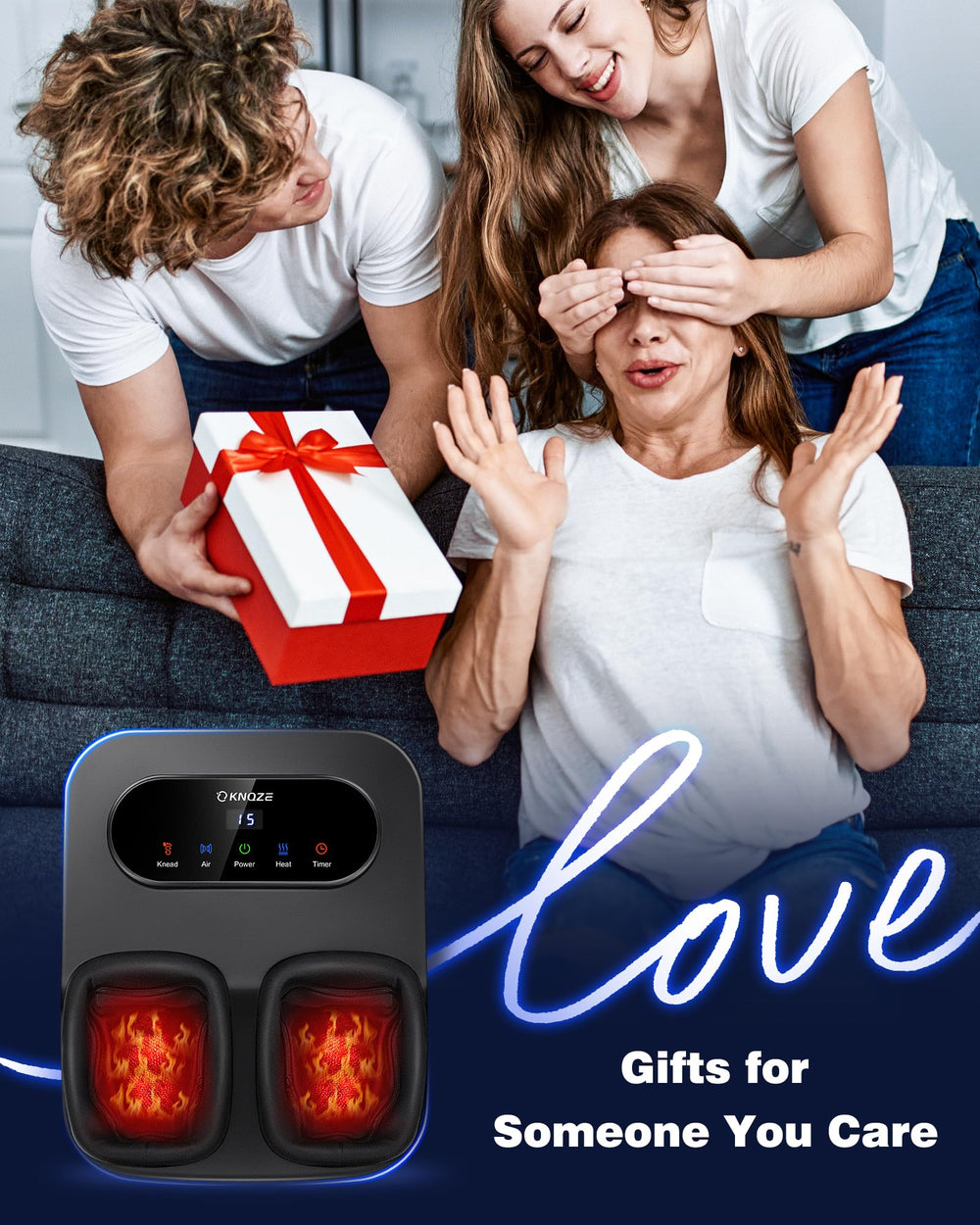 KNQZE gift-ready massager ideal for moms, dads, and friends.
