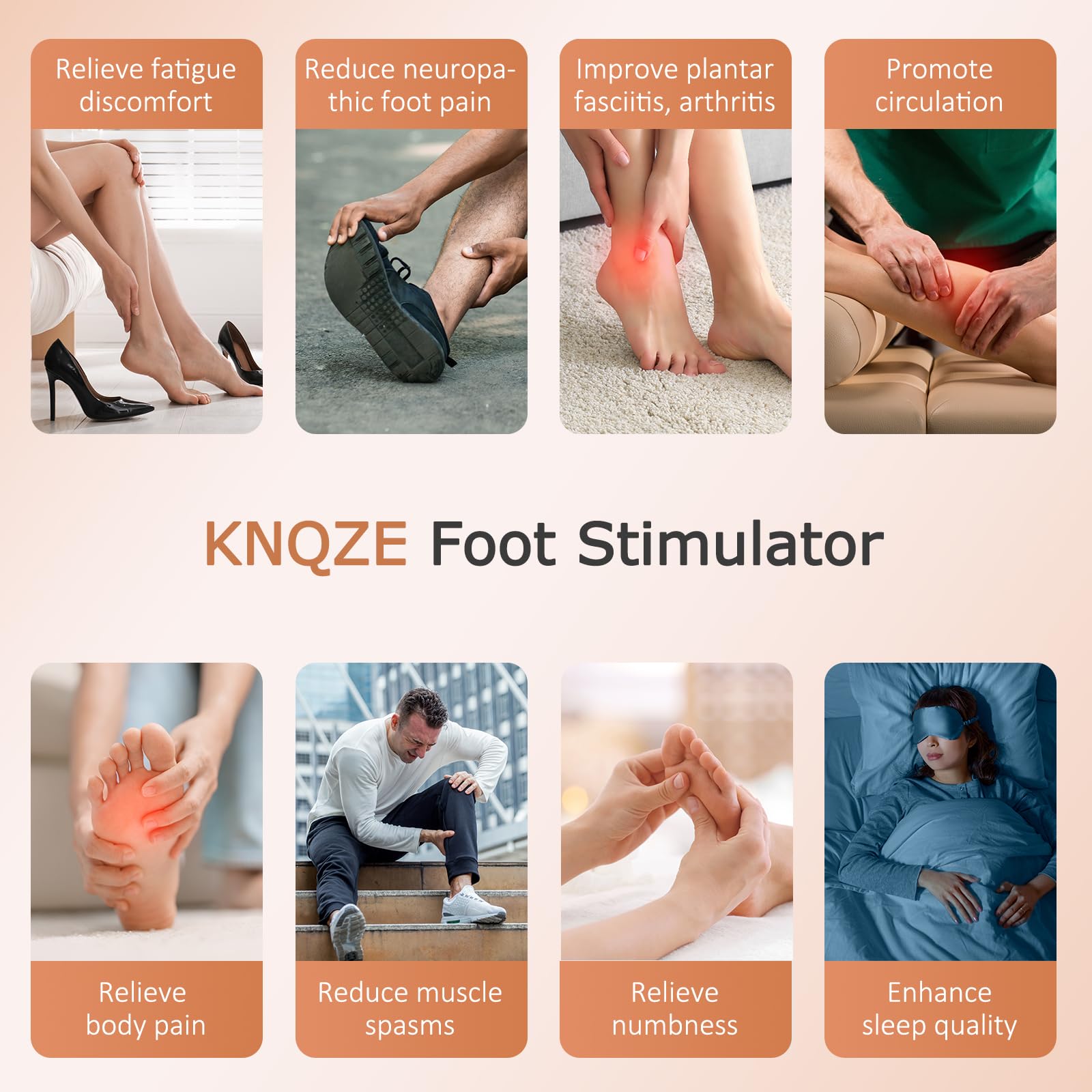 KNQZE foot massager is gift-ready for someone seeking foot comfort.