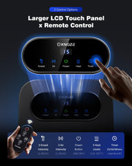 KNQZE foot massager heat levels provide soothing warmth for tired feet.