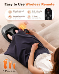 KNQZE foot massager heat levels soothe tired feet